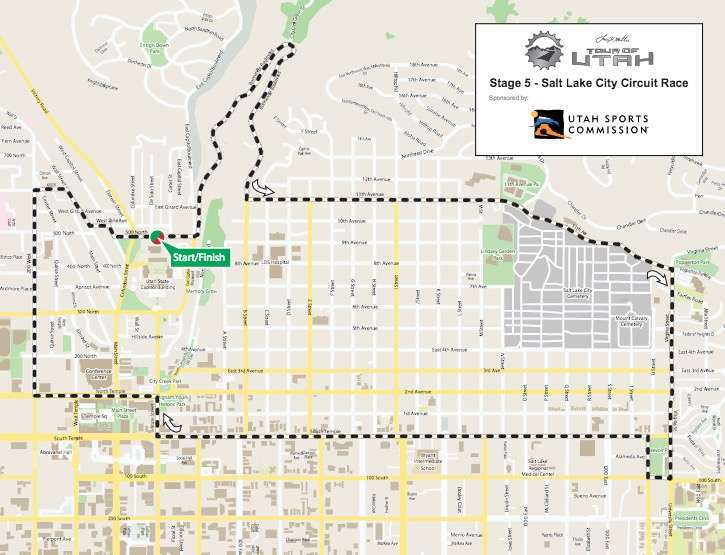 Stage 5: 55 miles. Graphic Credit: Tour of Utah