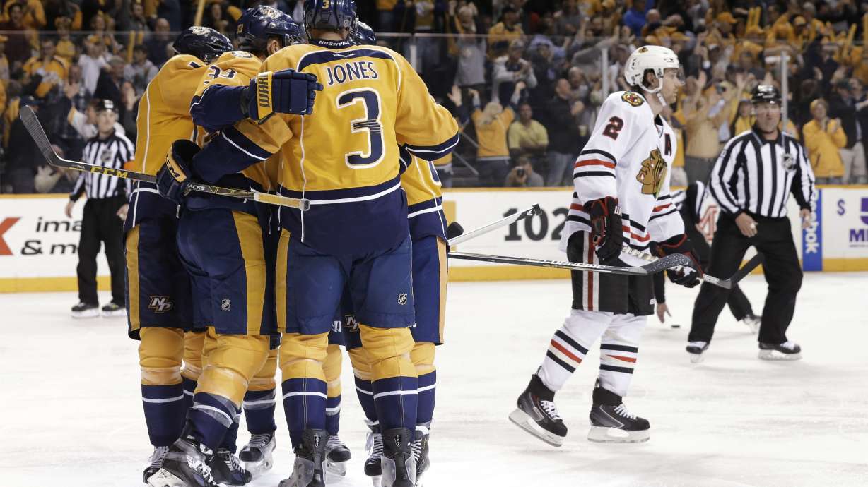Predators force Game 6 beating Chicago 5-2 with 4 in 3rd