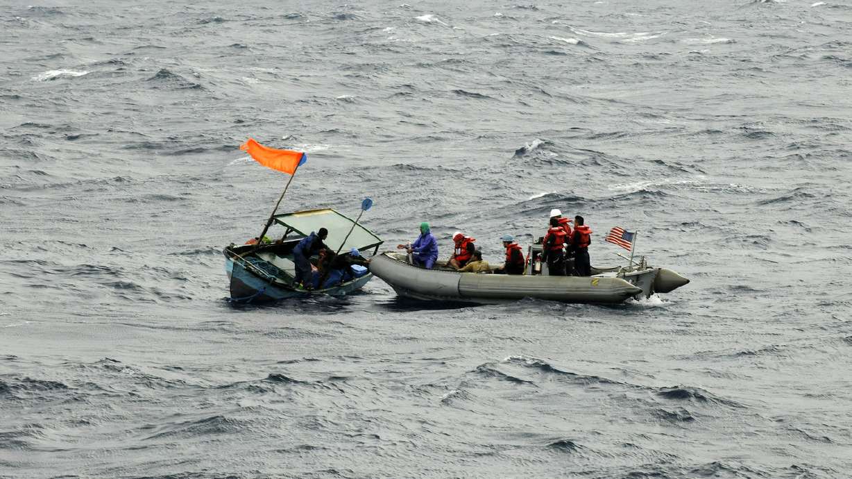 Utah Navy sailor helps rescue fishermen stuck at sea