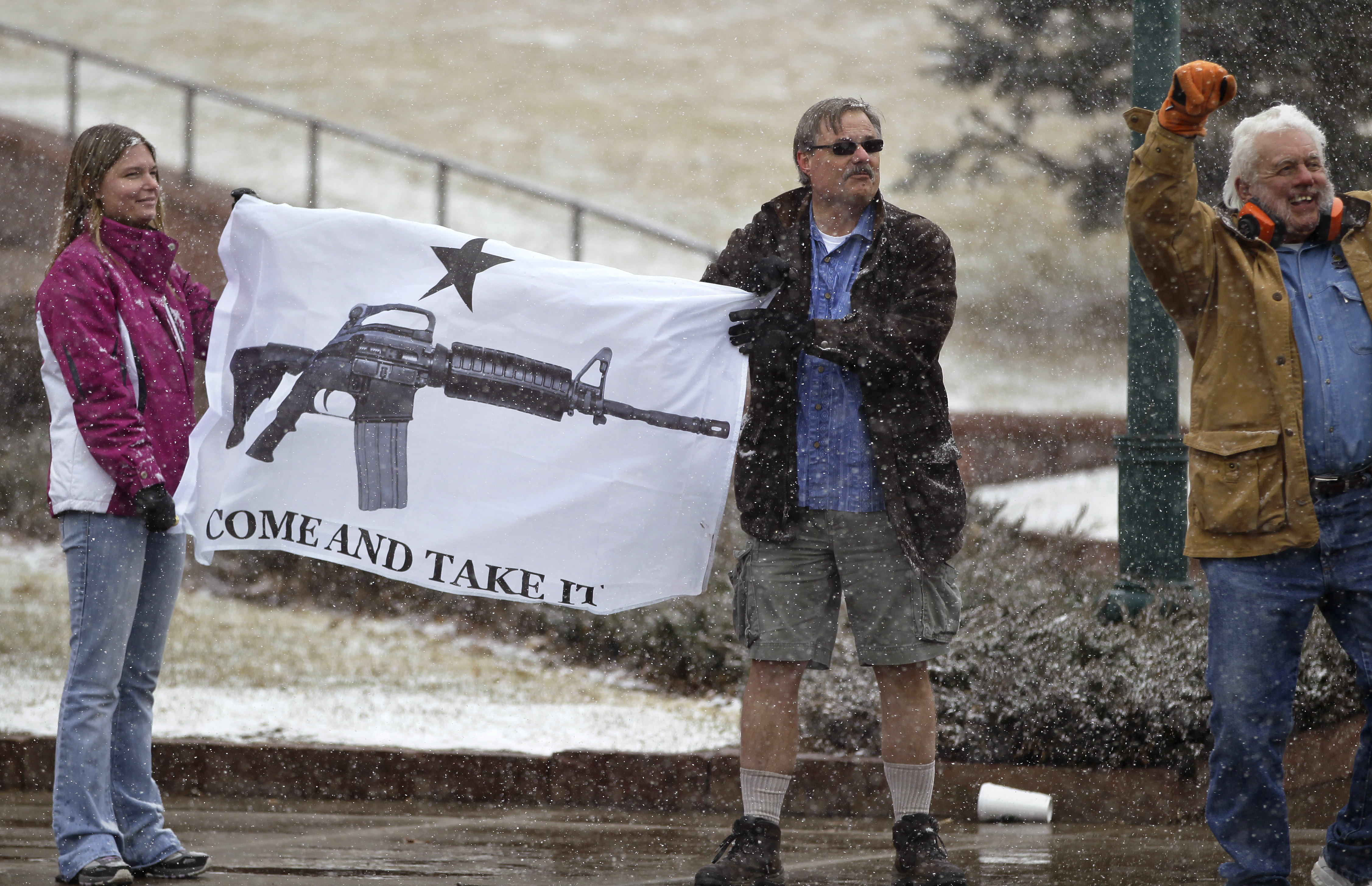 As theater shooting trial opens, gun debate dwindles