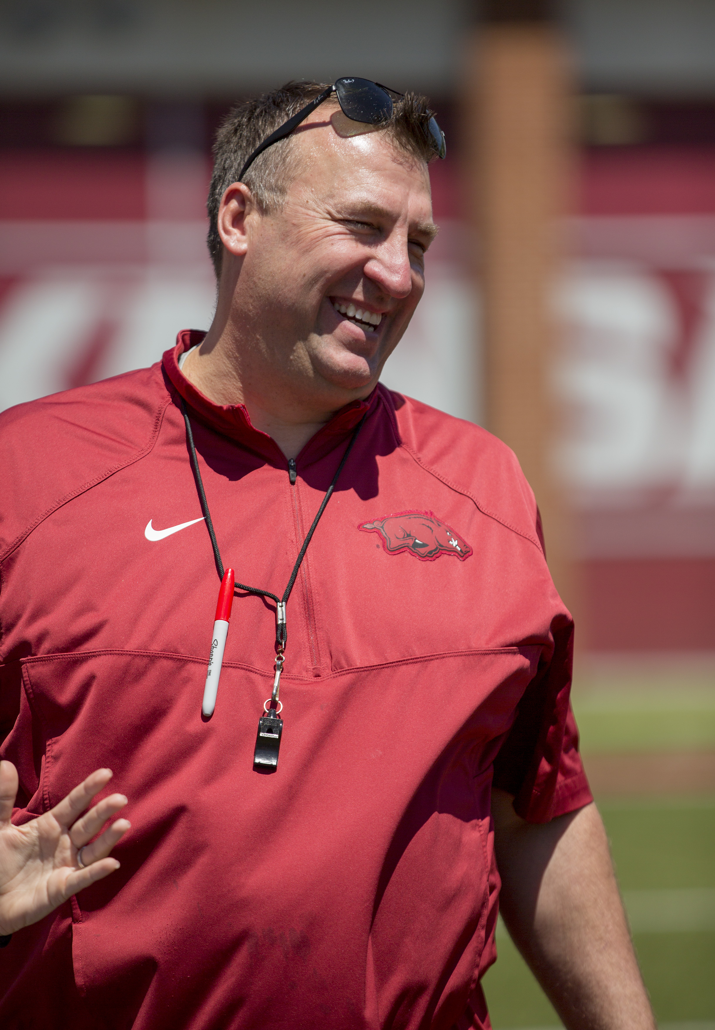 Allen shines with 3 TDs in Arkansas' Red-White game