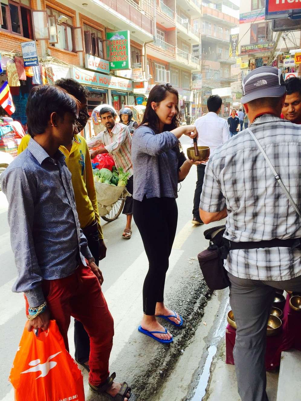 A group of four Utah residents, including Alexis Riddle, were in Nepal to bring clothes, shoes and supplies to children when their mission was interrupted Saturday by a deadly 7.8-magnitude earthquake. (Photo: Apa Sherpa Foundation)