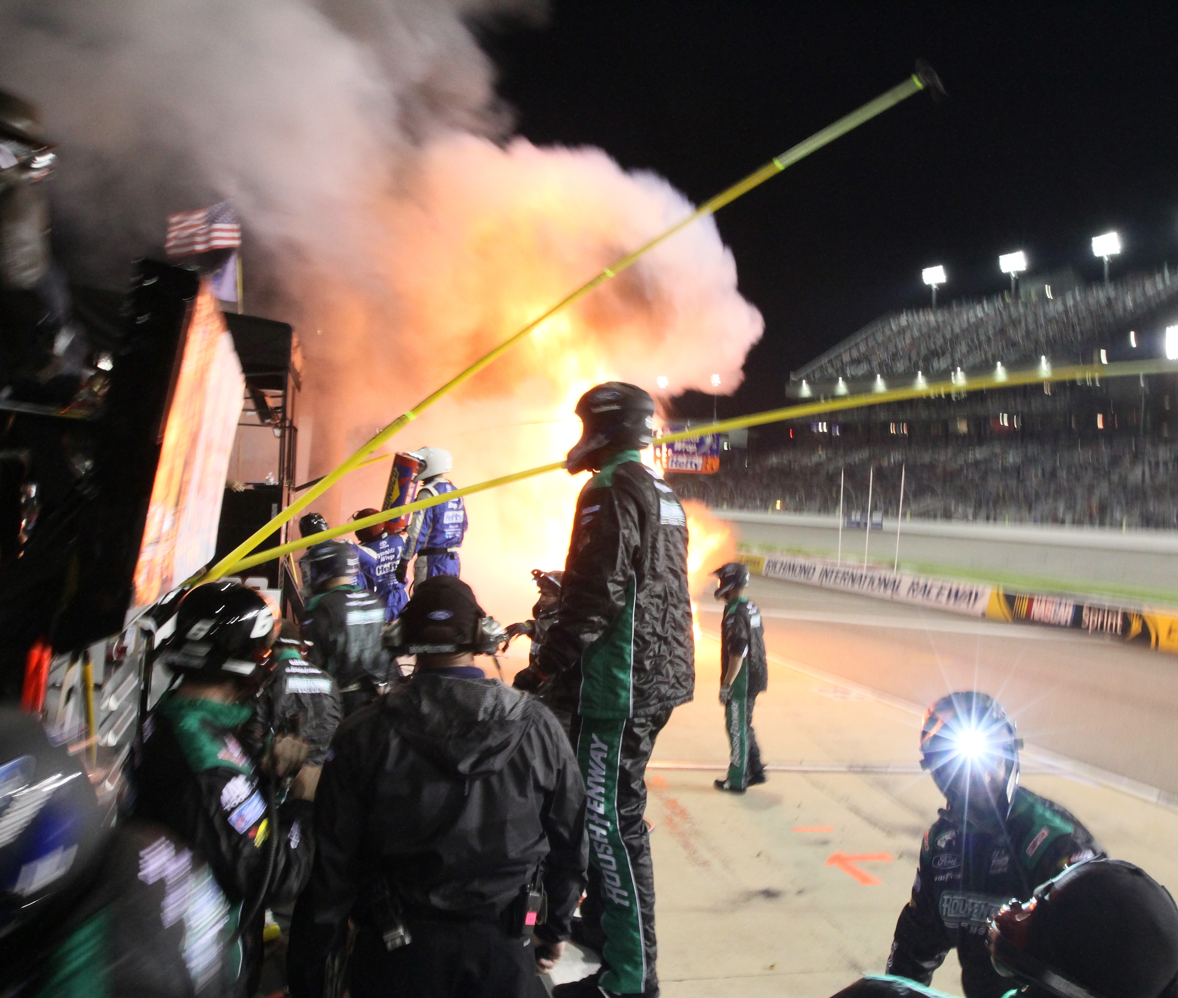 RCR crew member released from hospital after pit-road fire