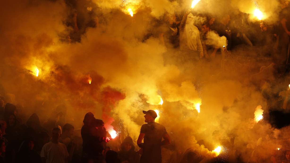 Dozens injured, arrested after soccer riots in Serbia
