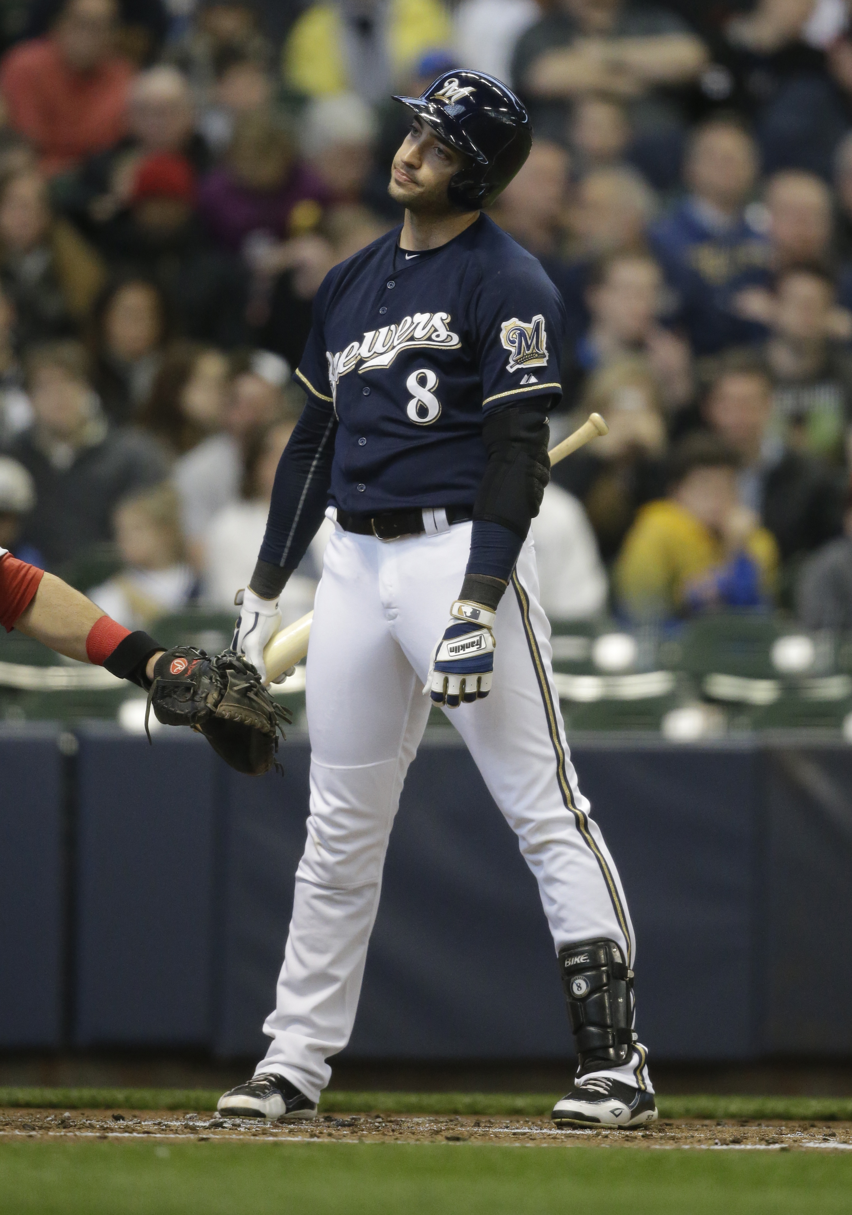 Ryan Braun out of Brewers' lineup in one-game shakeup