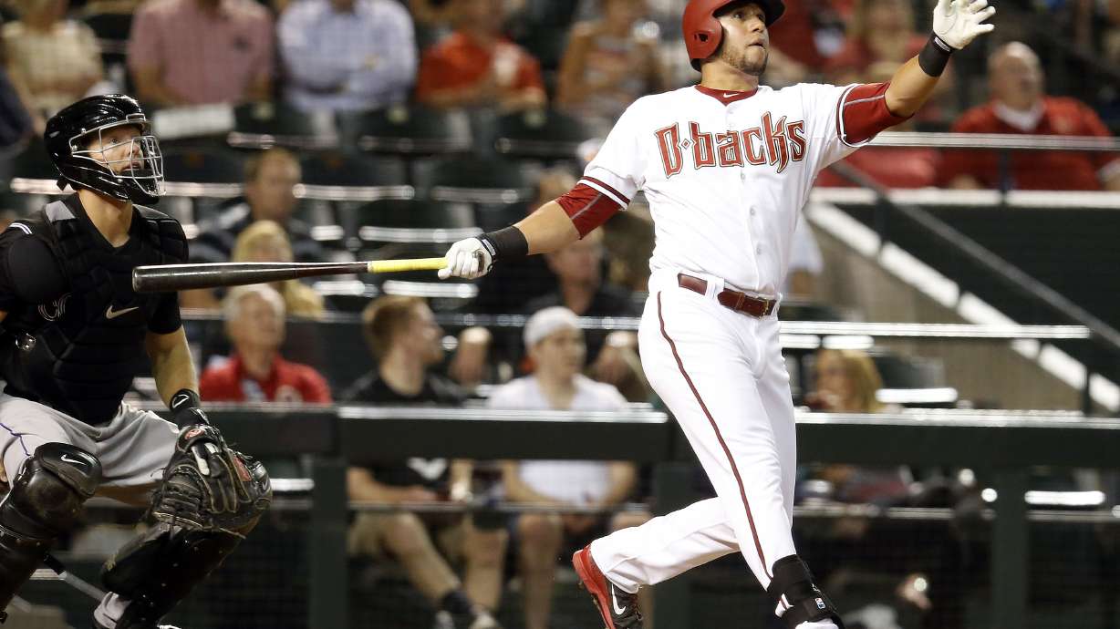 Bradley OK after line drive to face; Diamondbacks win 12-5