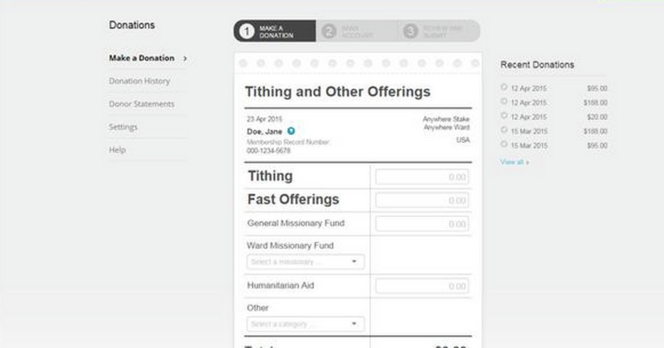 La Iglesia SUD agrega página para que sus miembros puedan pagar los diezmos en línea