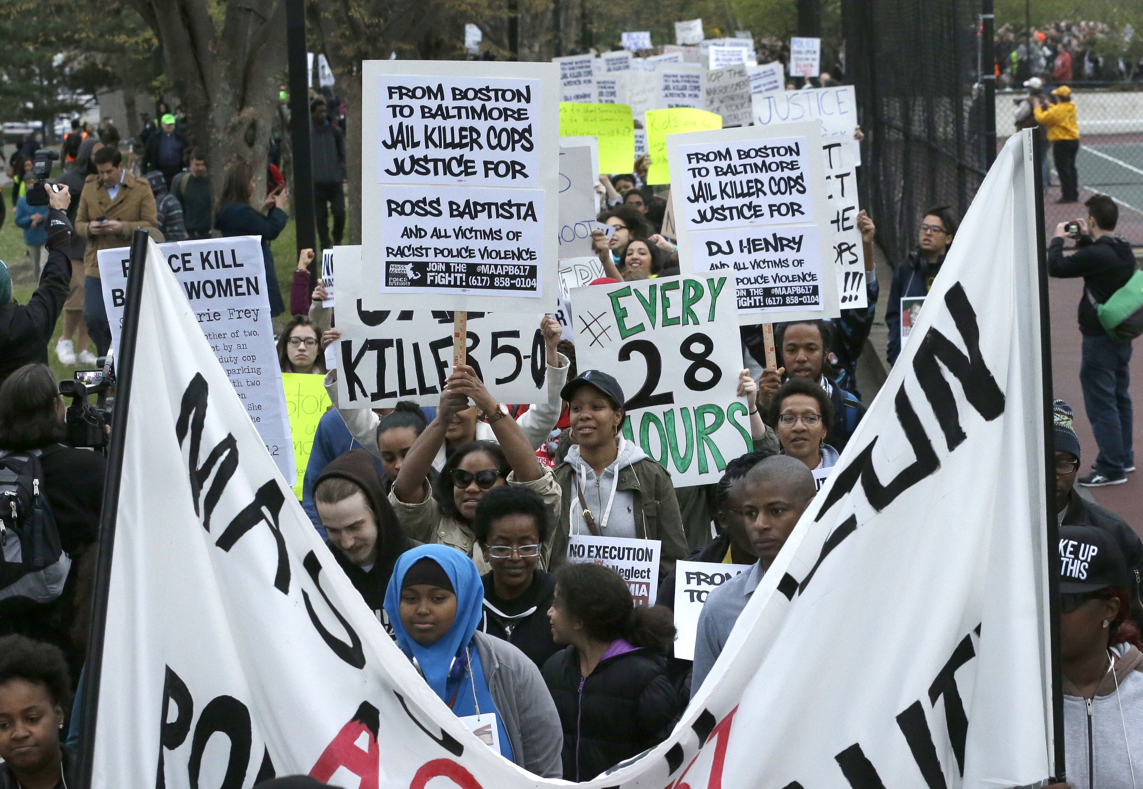 Baltimore death sparks protests in New York, Boston