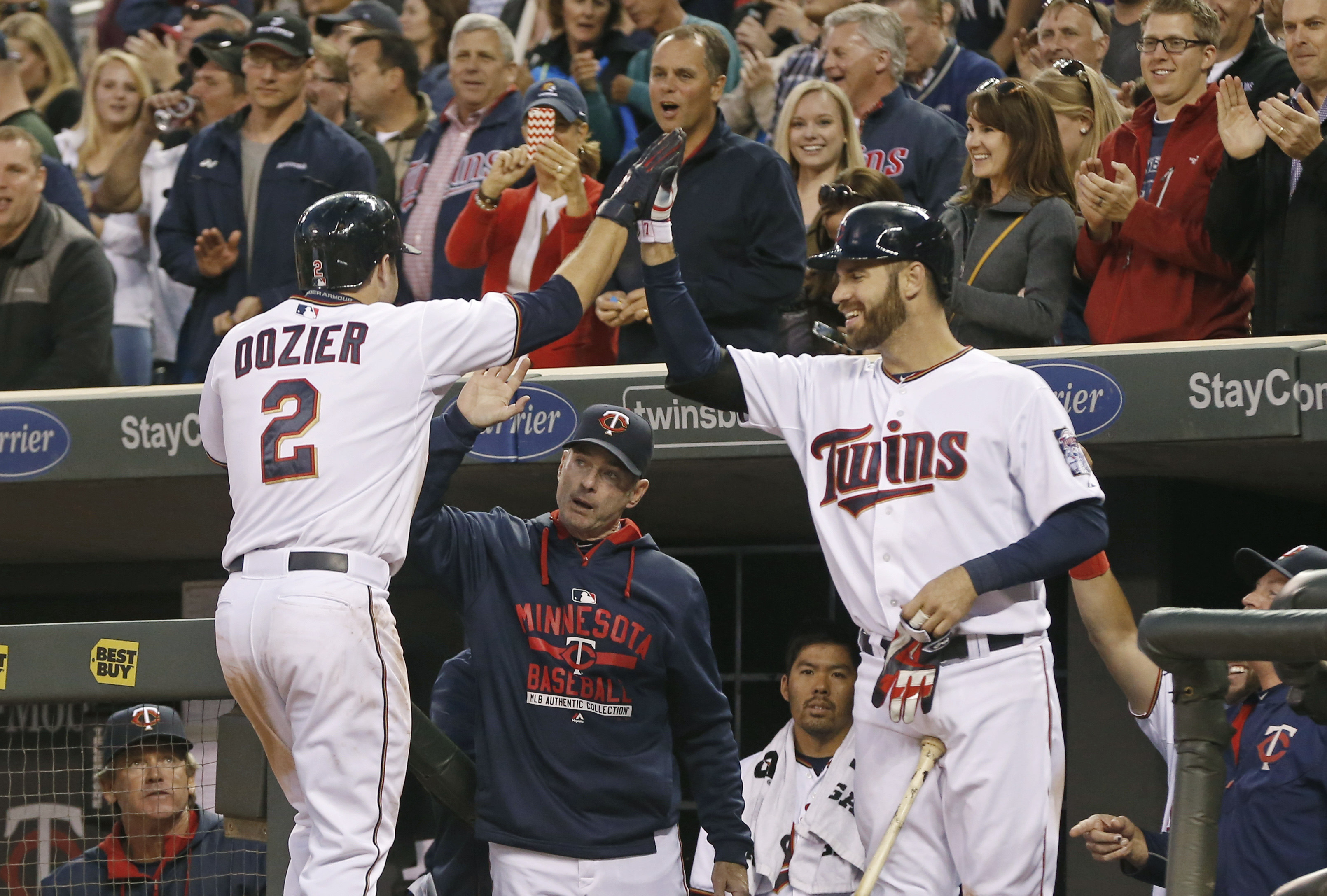 Twins rough up Sale in 12-2 victory