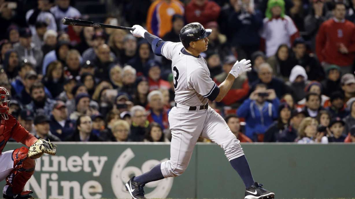 A-Rod ties Mays for 4th with 660 HRs; Yanks top Red Sox 3-2