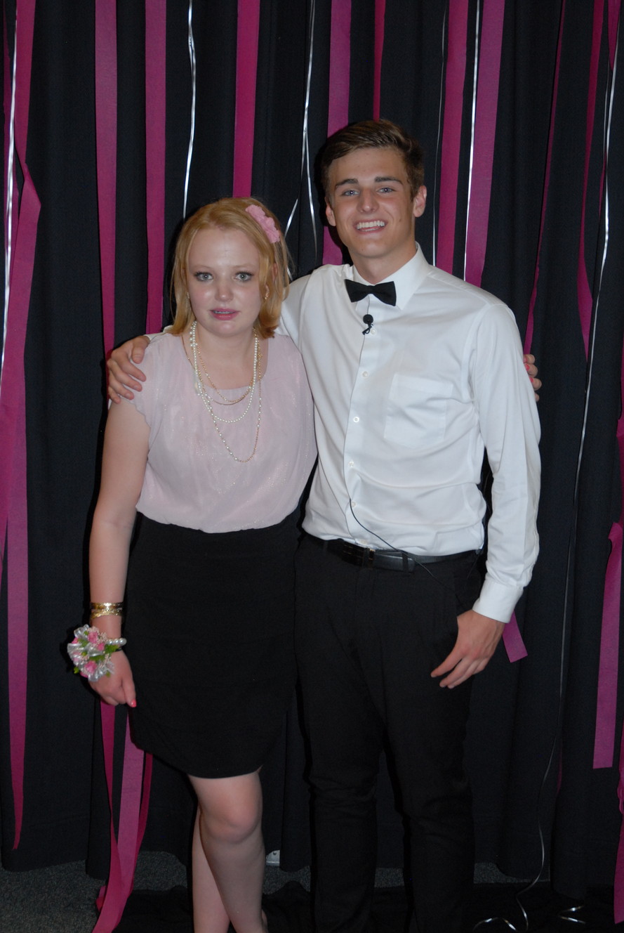 Audrey Rhodes and her prom date, Tyler Hanks. (Photo: Rhodes family)