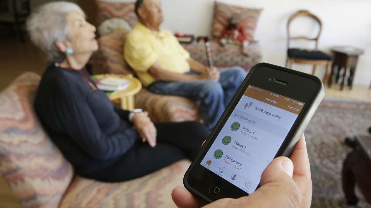High-tech sensors help kids keep eye on aging parents