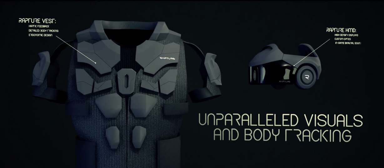 Head and chest pieces provide advanced feeling and control. (THE VOID/YouTube.com)