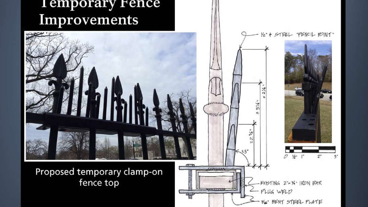 US to add second layer of steel spikes to White House fence