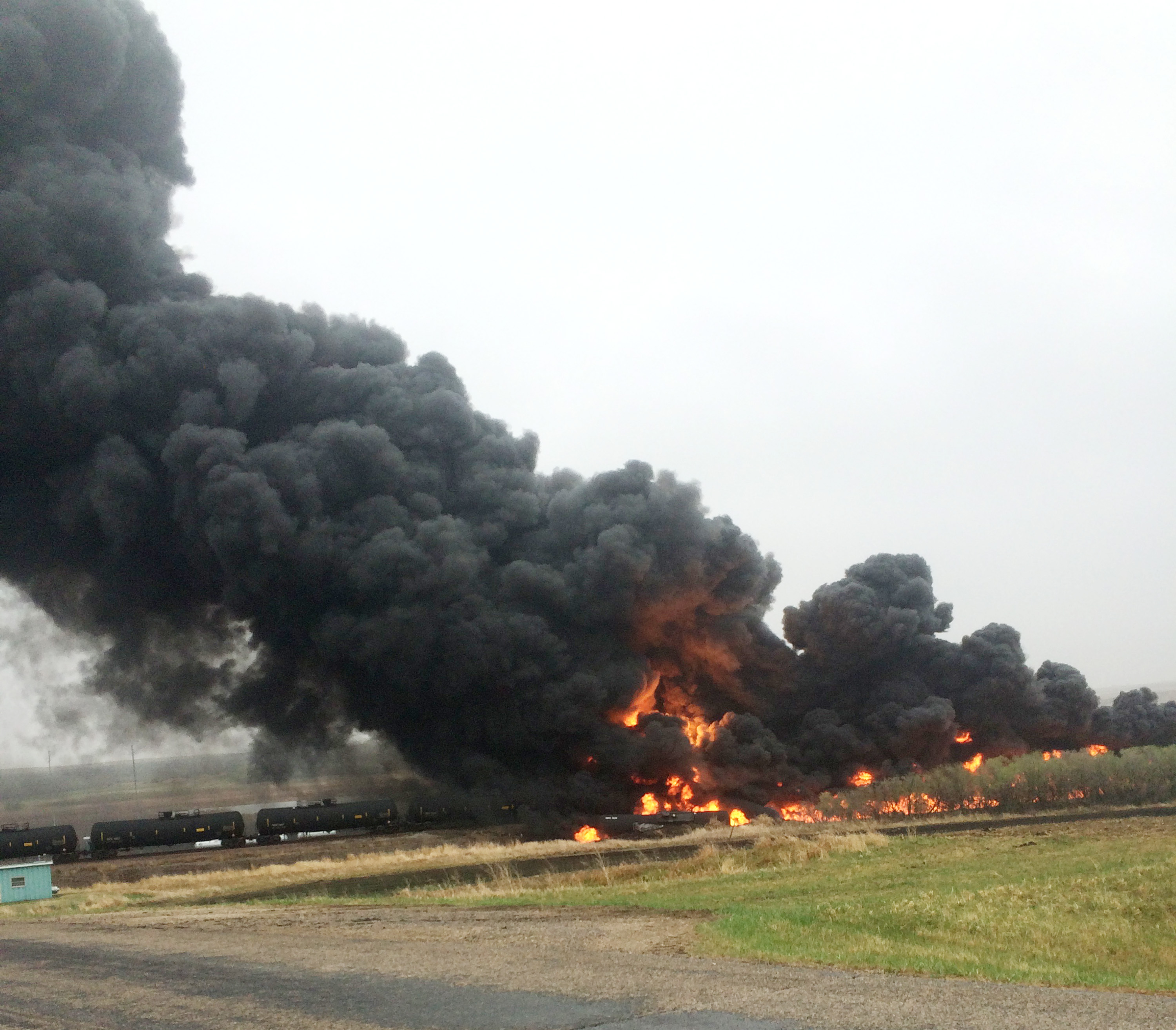 BNSF reopens track at ND site of oil train derailment, fire