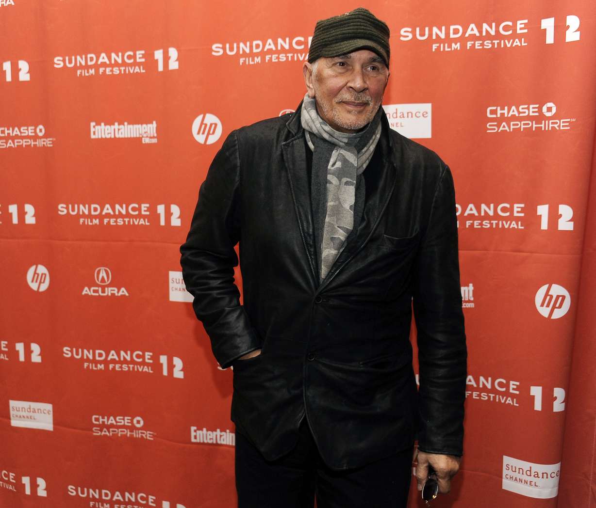 Frank Langella, a cast member in "Robot & Frank," poses at the premiere of the film at the 2012 Sundance Film Festival in Park City, Utah, Saturday, Jan. 21, 2012. (Chris Pizzello/AP Photo)
