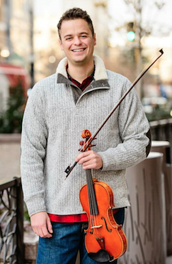 Landes has been practicing the violin since he was 3 years old.