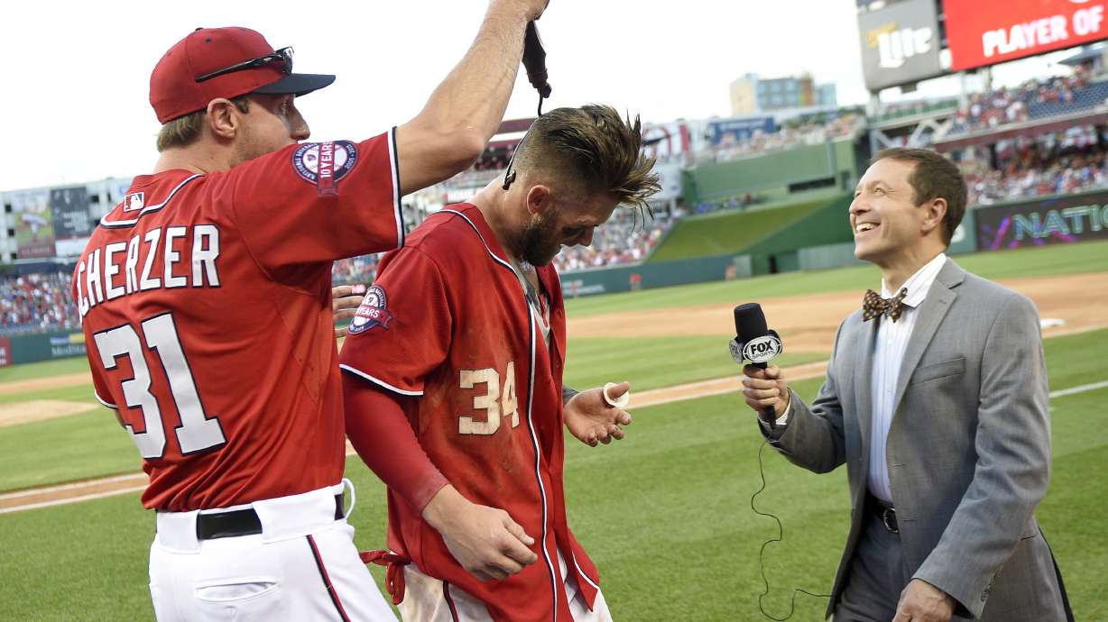 Harper's HR gives Nationals 8-6 win over Braves