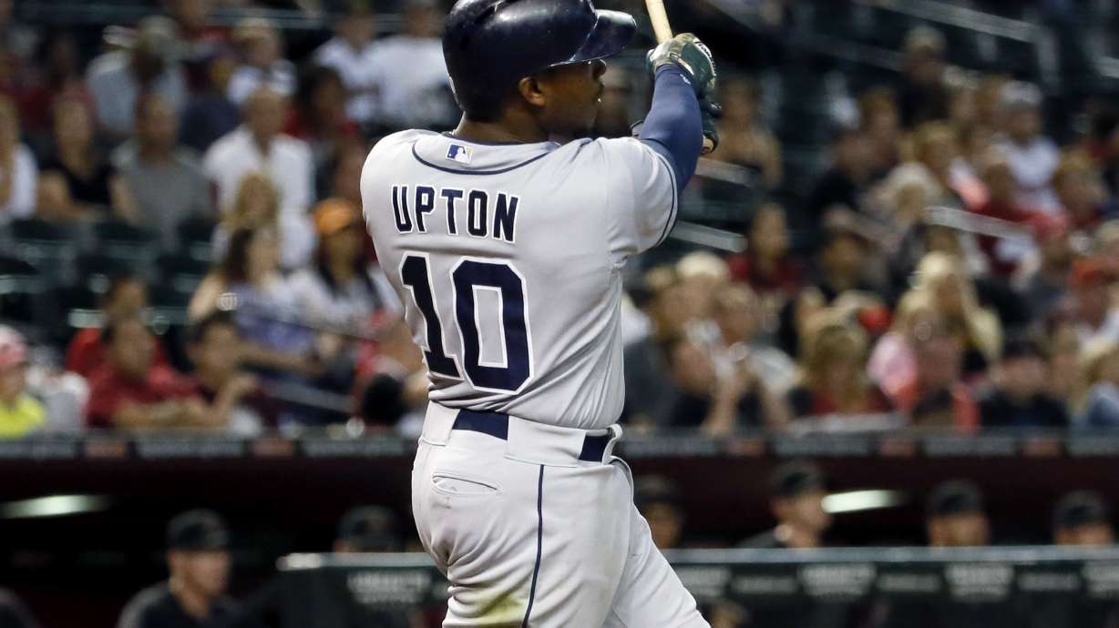 Upton's 12th-inning homer lifts Padres past D-Backs 6-4