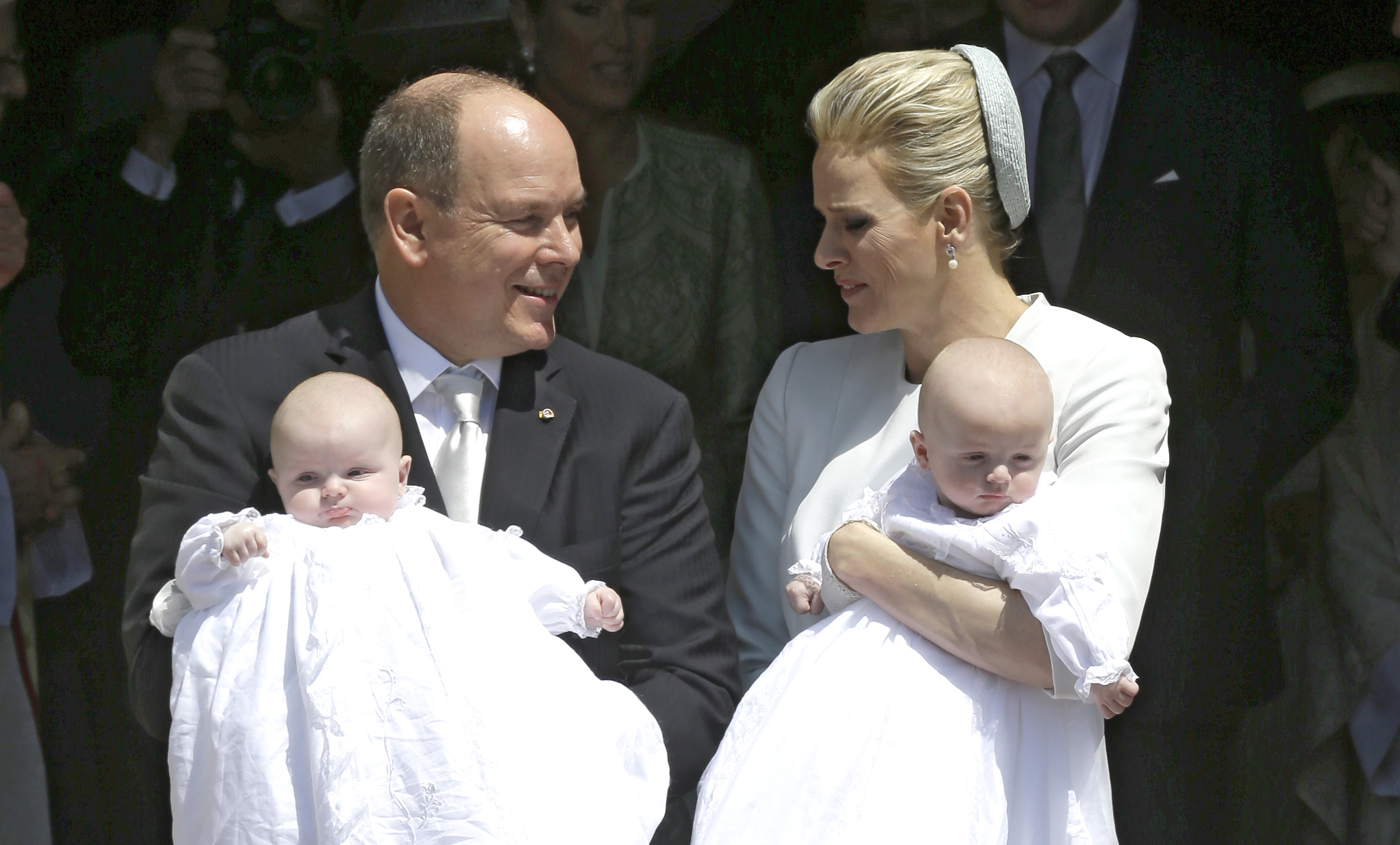 Joy in Monaco: Royal twins are baptized in ceremony