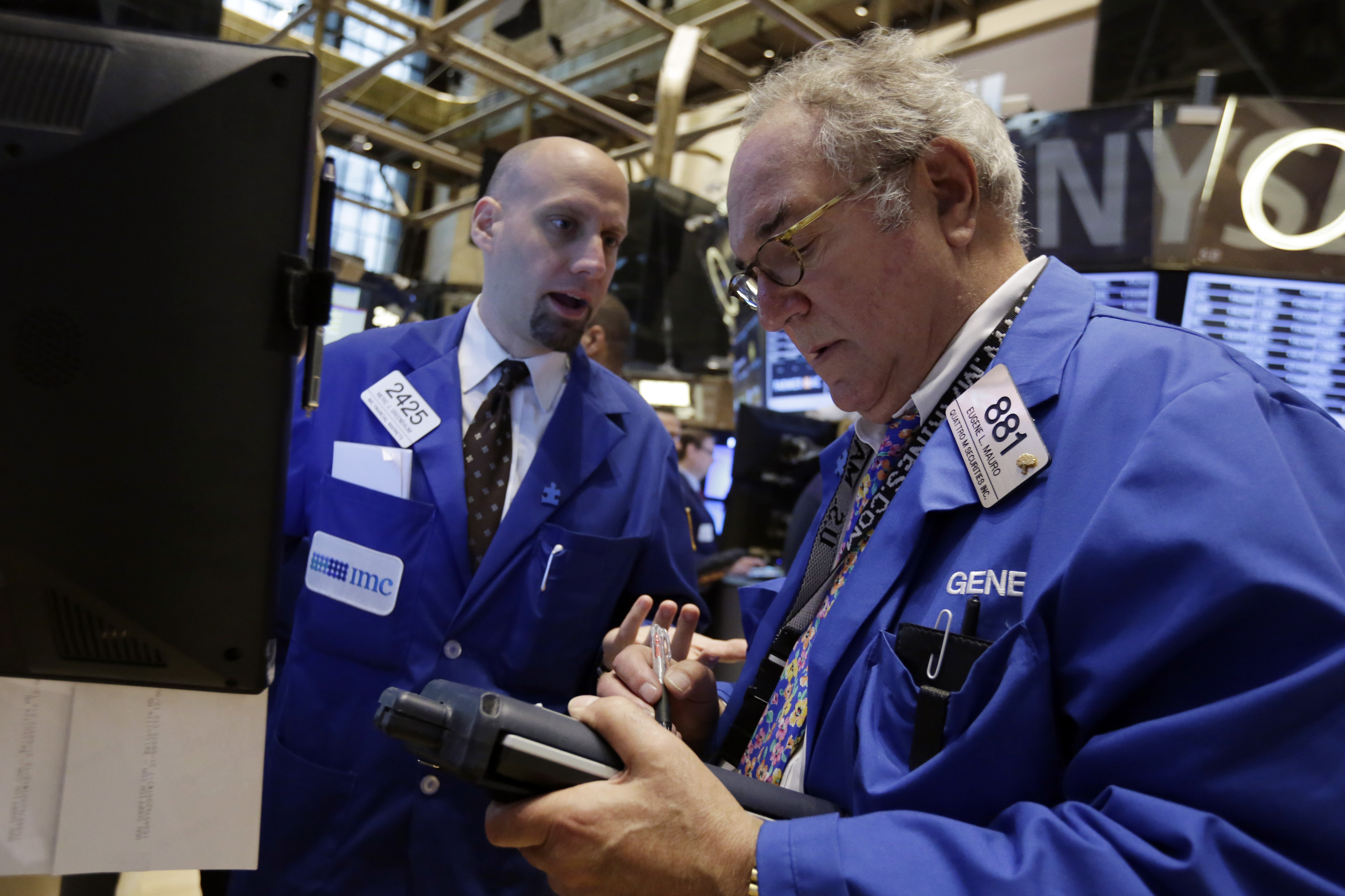 US stock indexes are mostly flat in midday trade; oil slips
