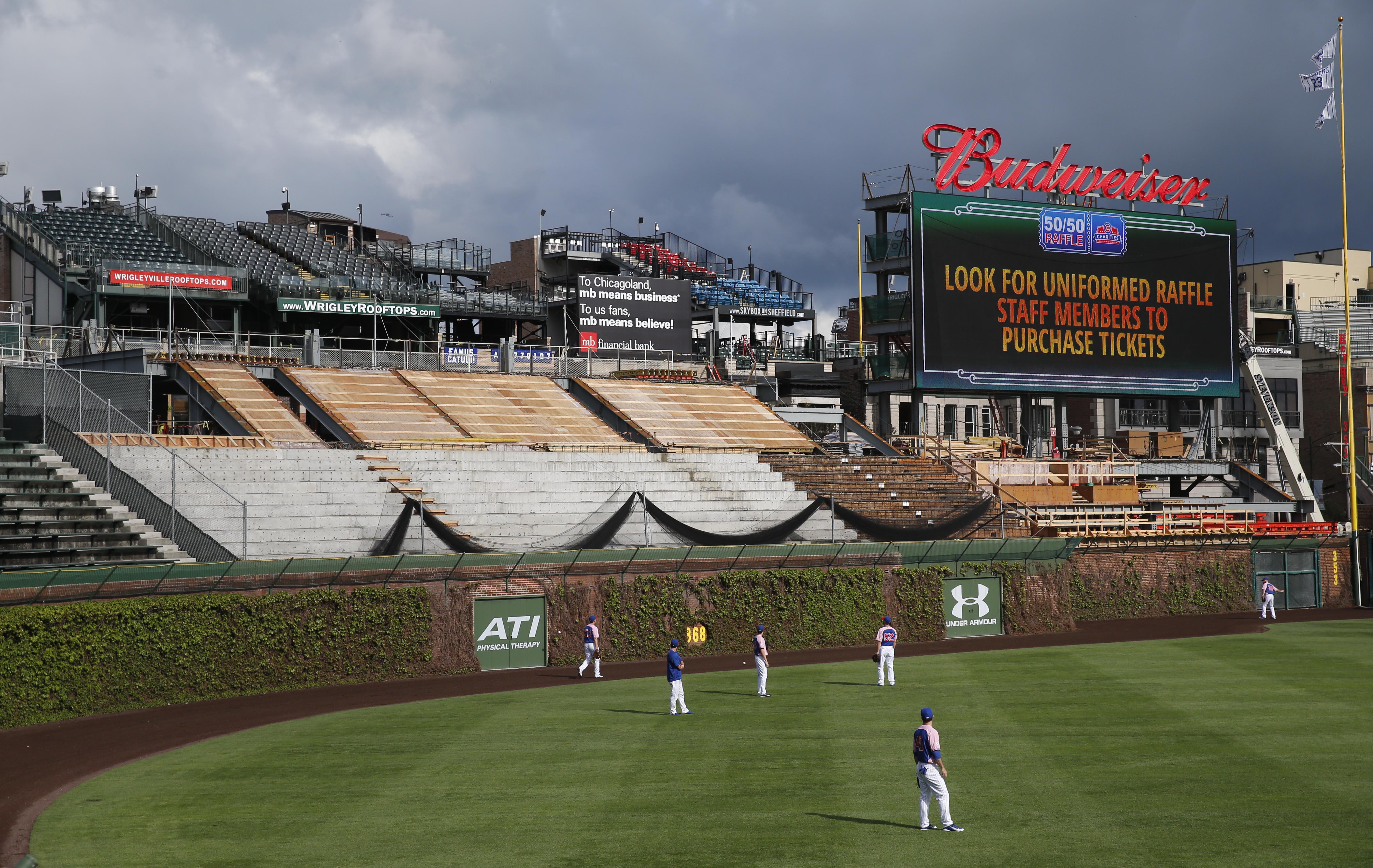 Wrigley Field opens part of iconic bleachers to fans