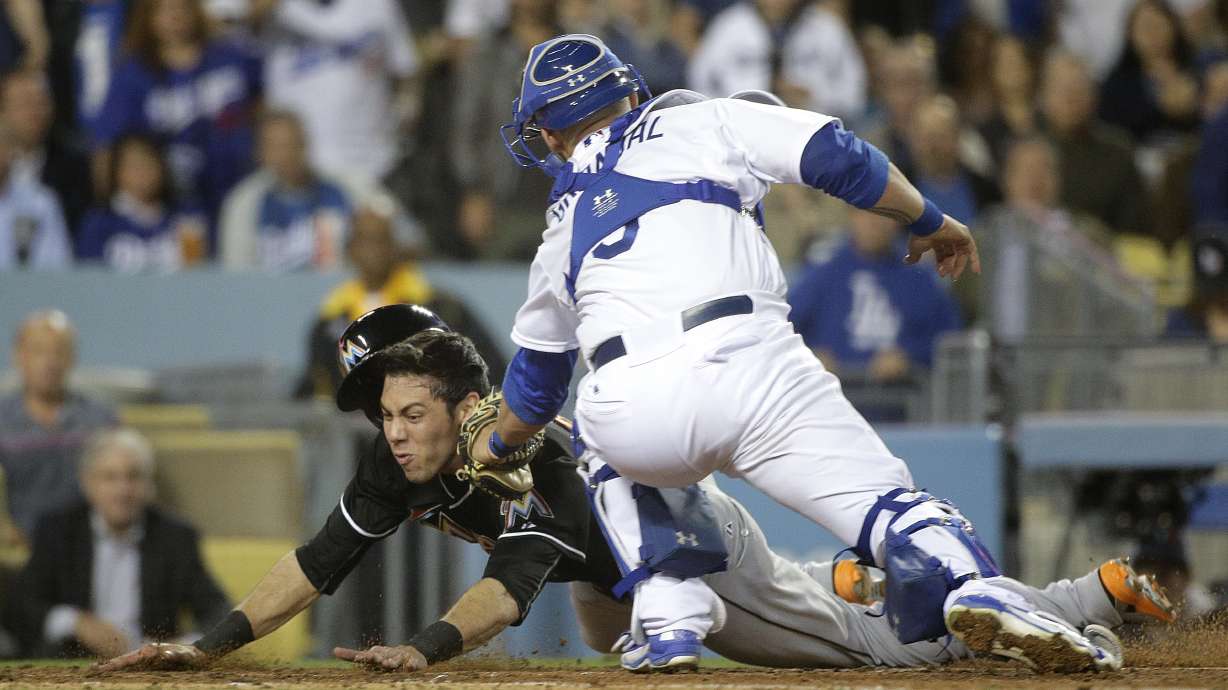 Van Slyke's homer in 9th gives Dodgers 5-3 win over Marlins