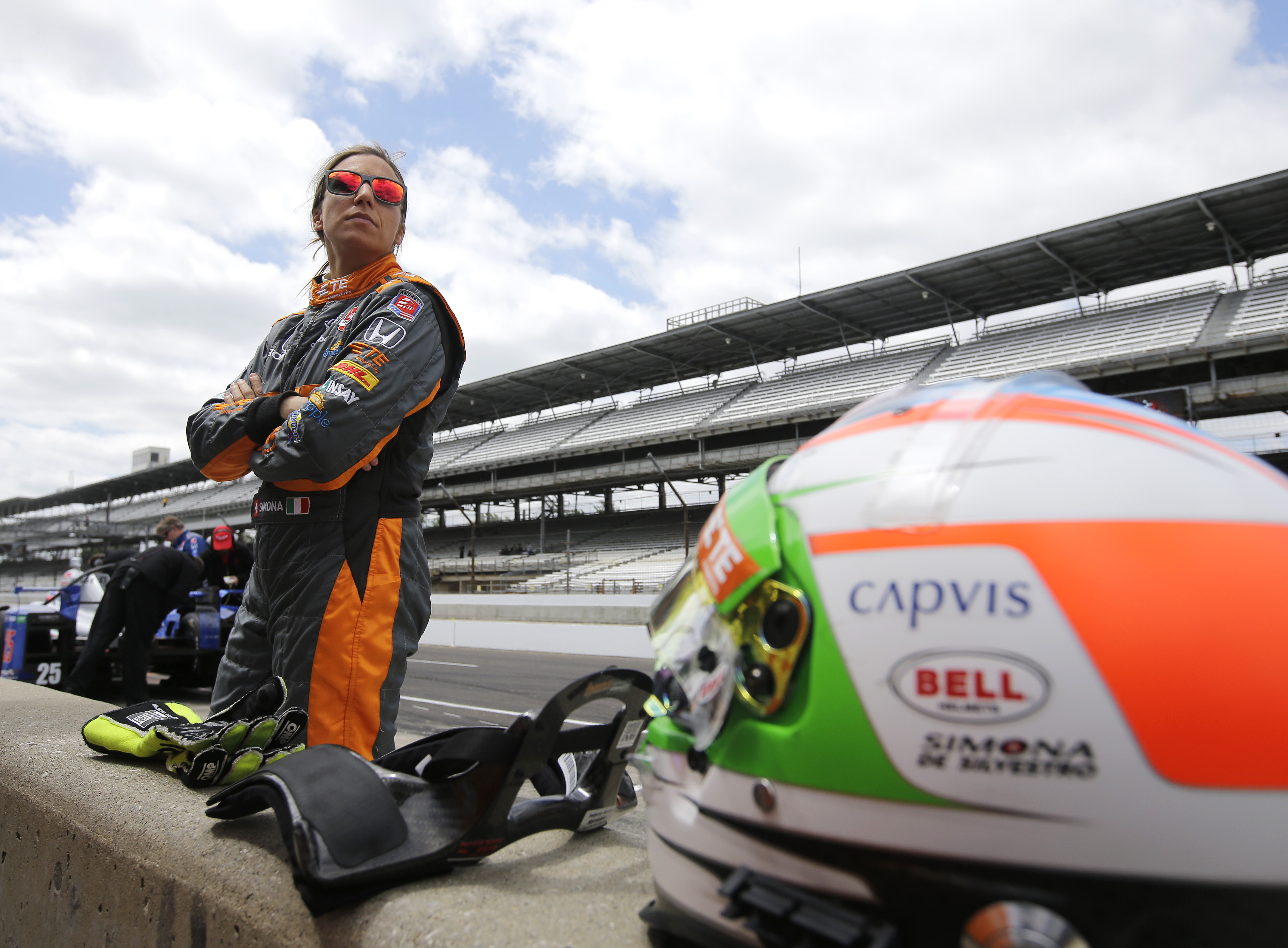 De Silvestro in another fiery incident at Indianapolis