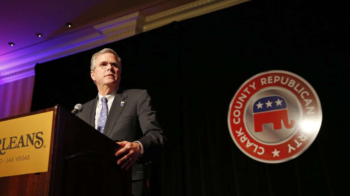 Bush still coy about running in speech to Vegas Republicans