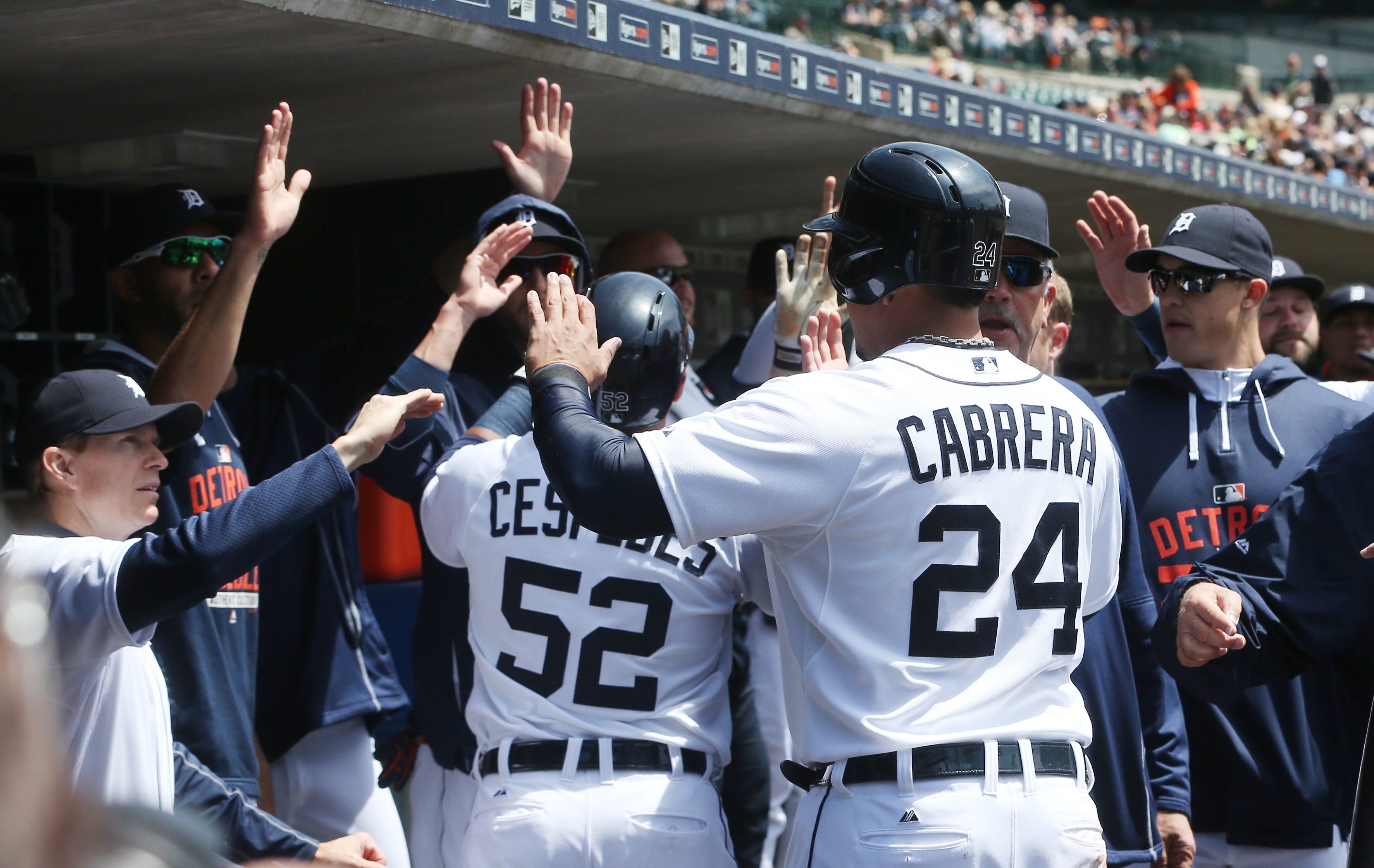 Cabrera homers twice to lift Tigers over Twins 13-1