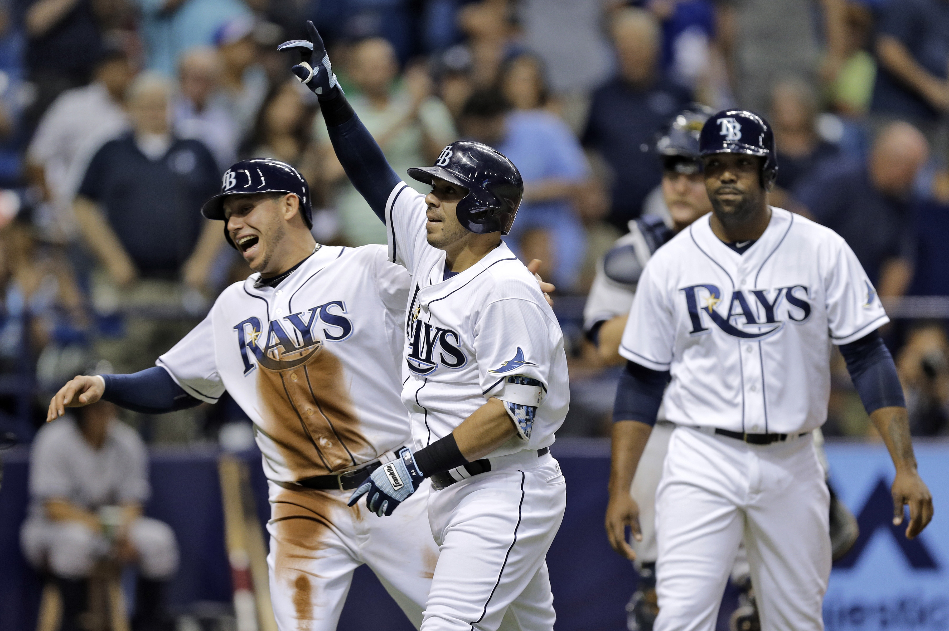 Rene Rivera homers and drives in 4, Rays beat Yankees 6-1