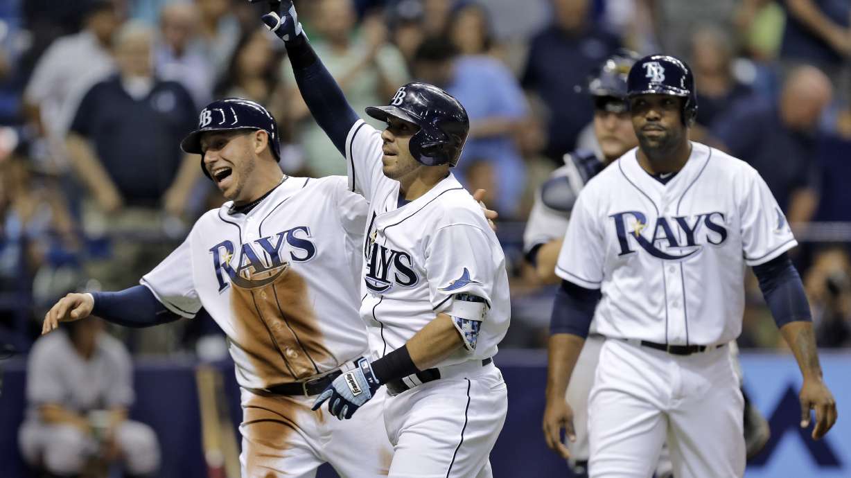Rene Rivera homers and drives in 4, Rays beat Yankees 6-1
