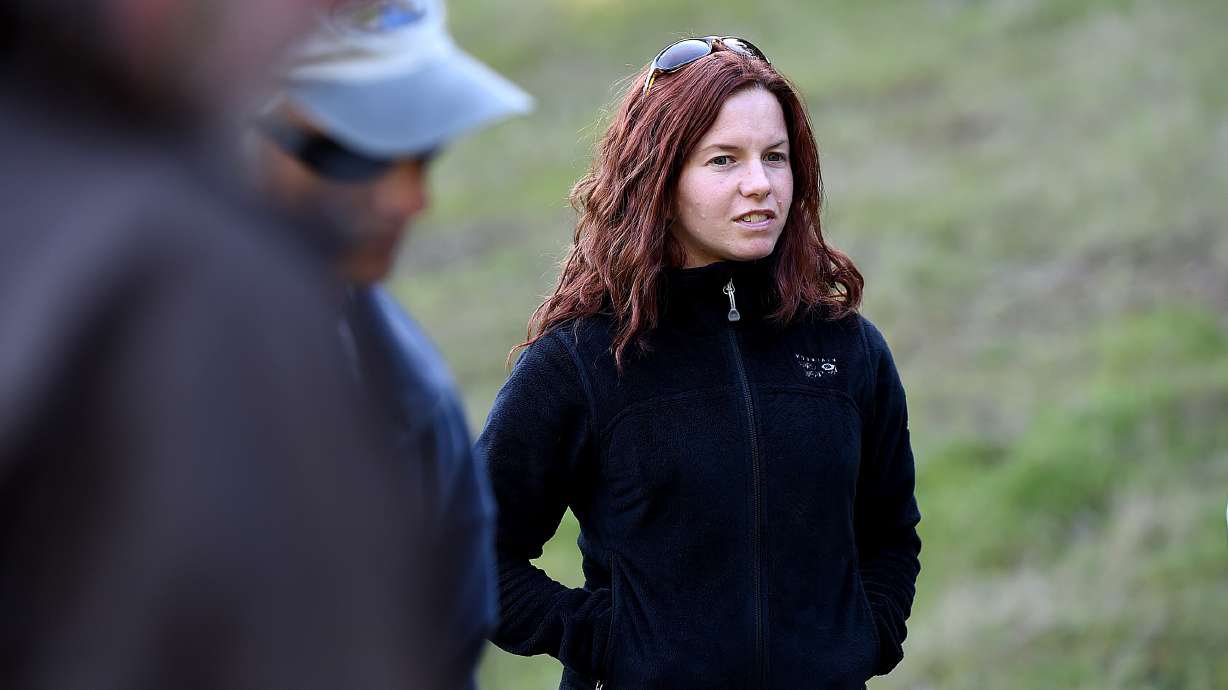 Guides give geology lessons to visitors of Coast Range peak