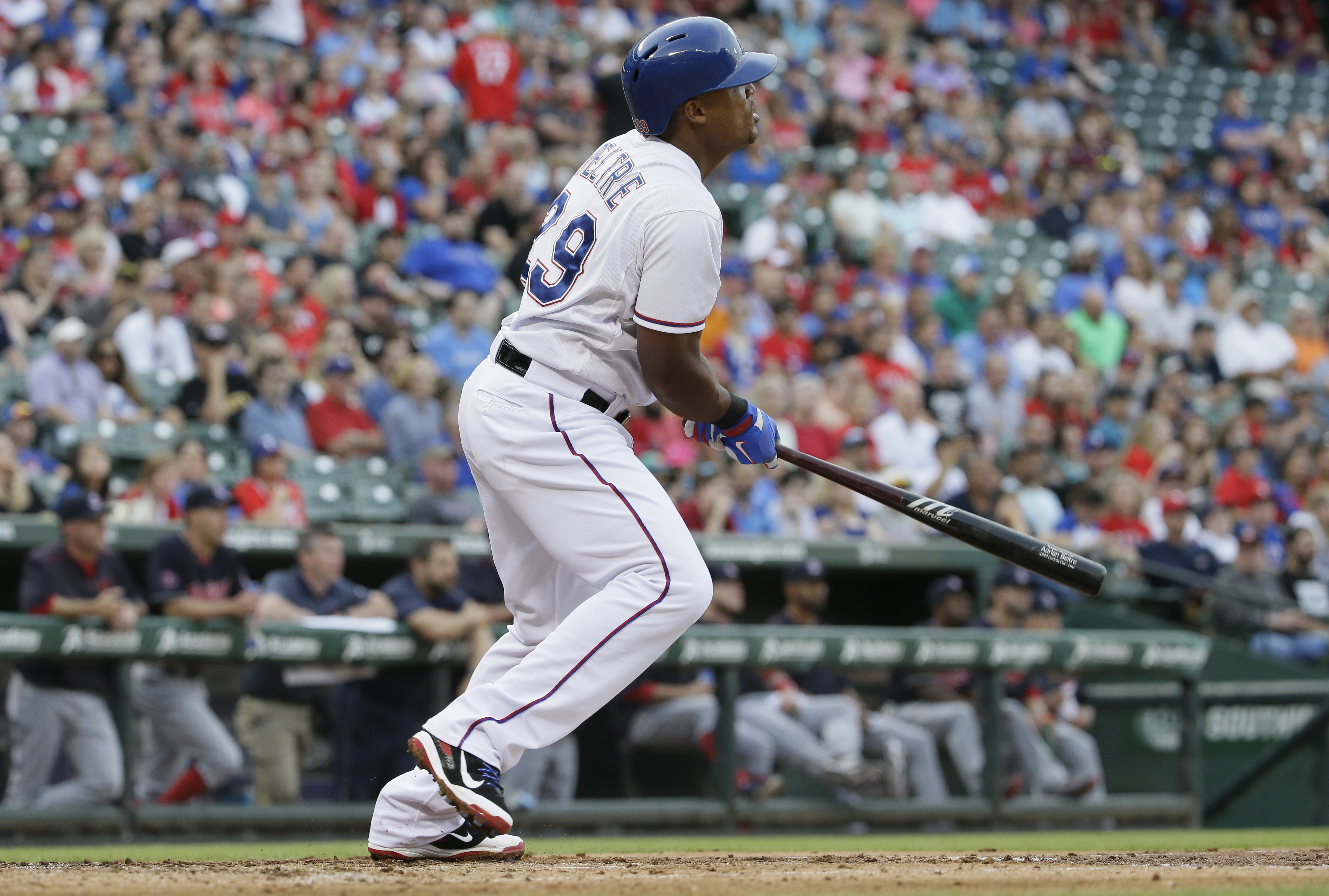 Swisher's first RBIs of season help Indians top Rangers 8-3