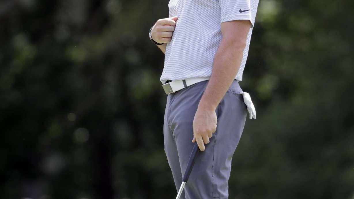 McIlroy sets course record with 61, leads at Wells Fargo