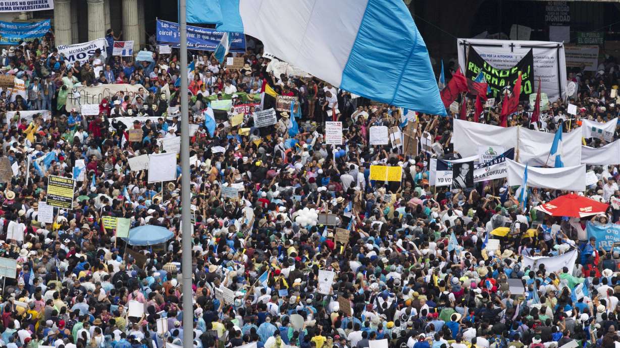 Guatemalans jam streets to voice anger over corruption