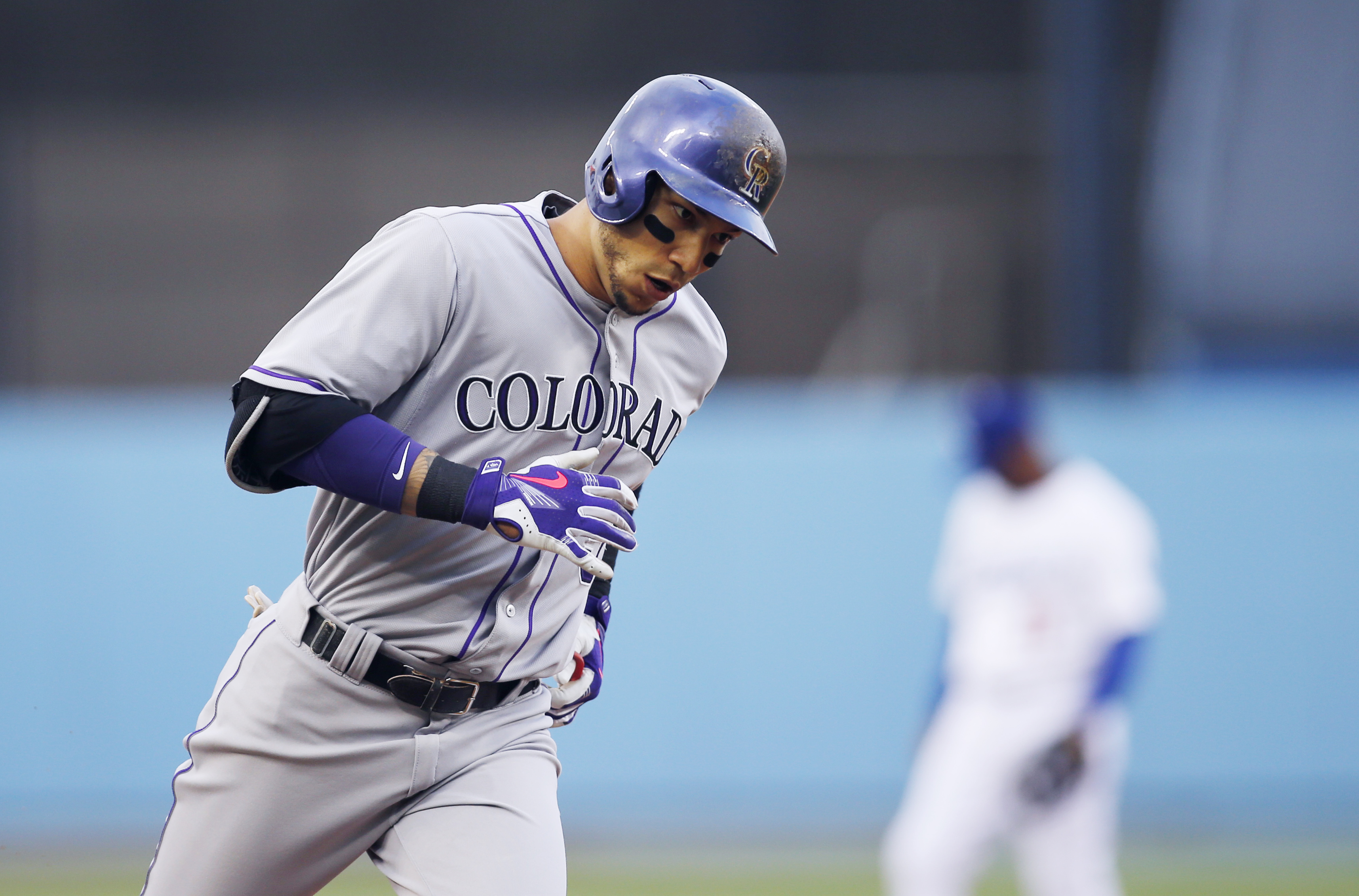 Rockies slug 3 HRs in De La Rosa's 7-1 win over Dodgers