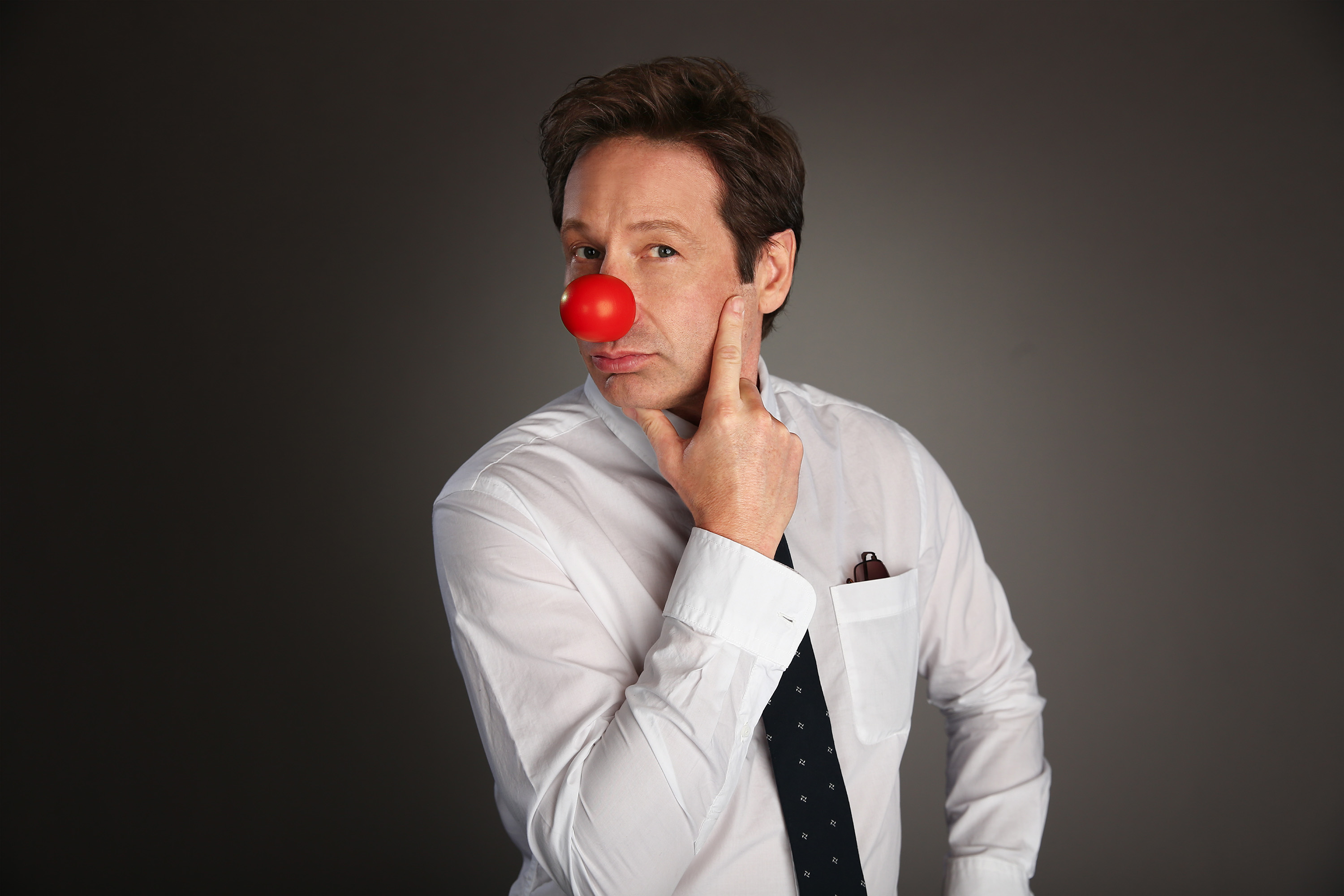 Duchovny among hosts for 'Red Nose Day' charity telecast