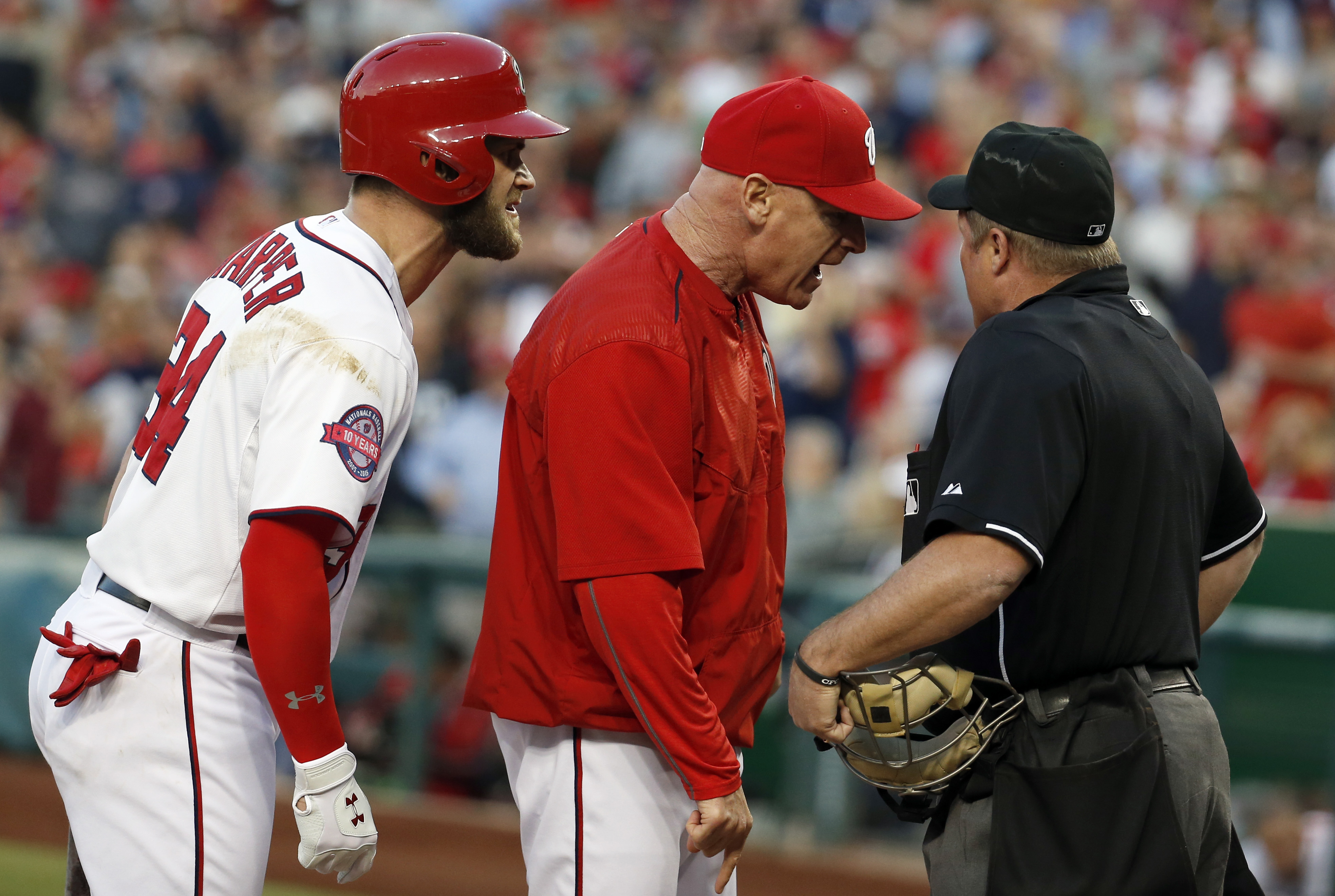 After Harper's ejection, Span lifts Nats past Yankees 3-2