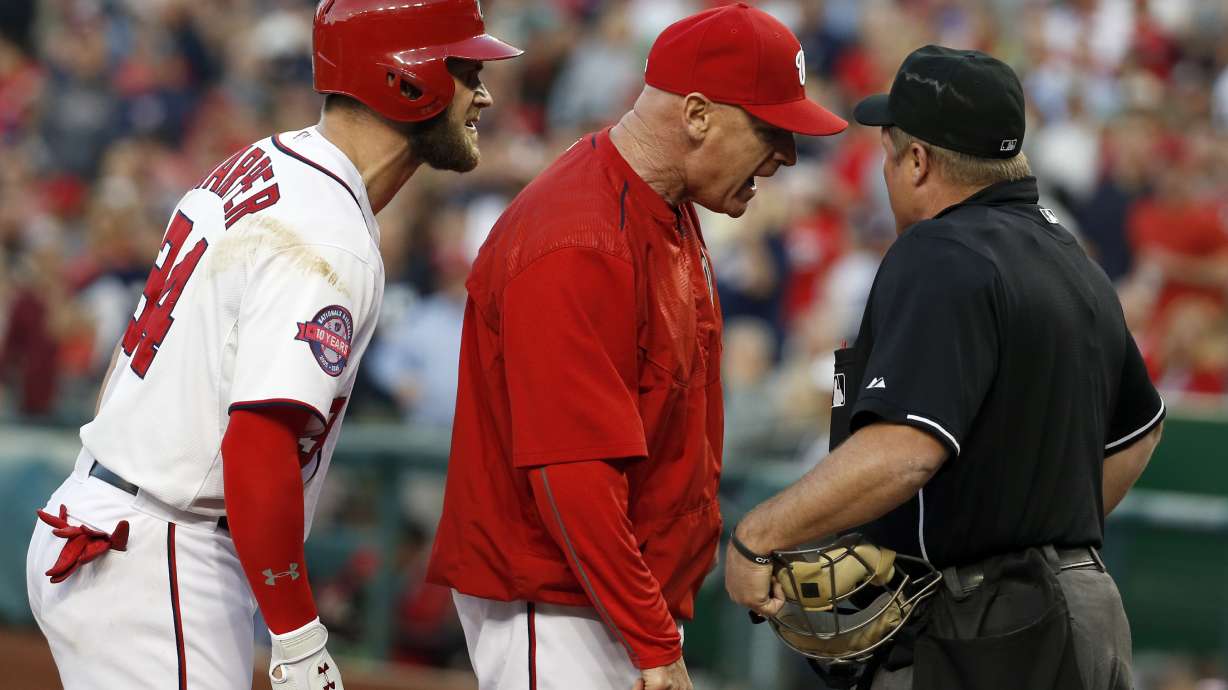 After Harper's ejection, Span lifts Nats past Yankees 3-2