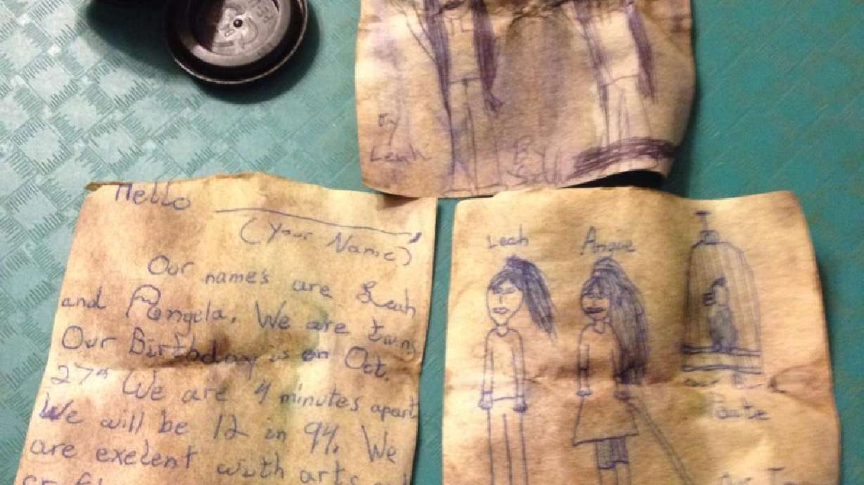 Ohio man finds canister containing 21-year-old message