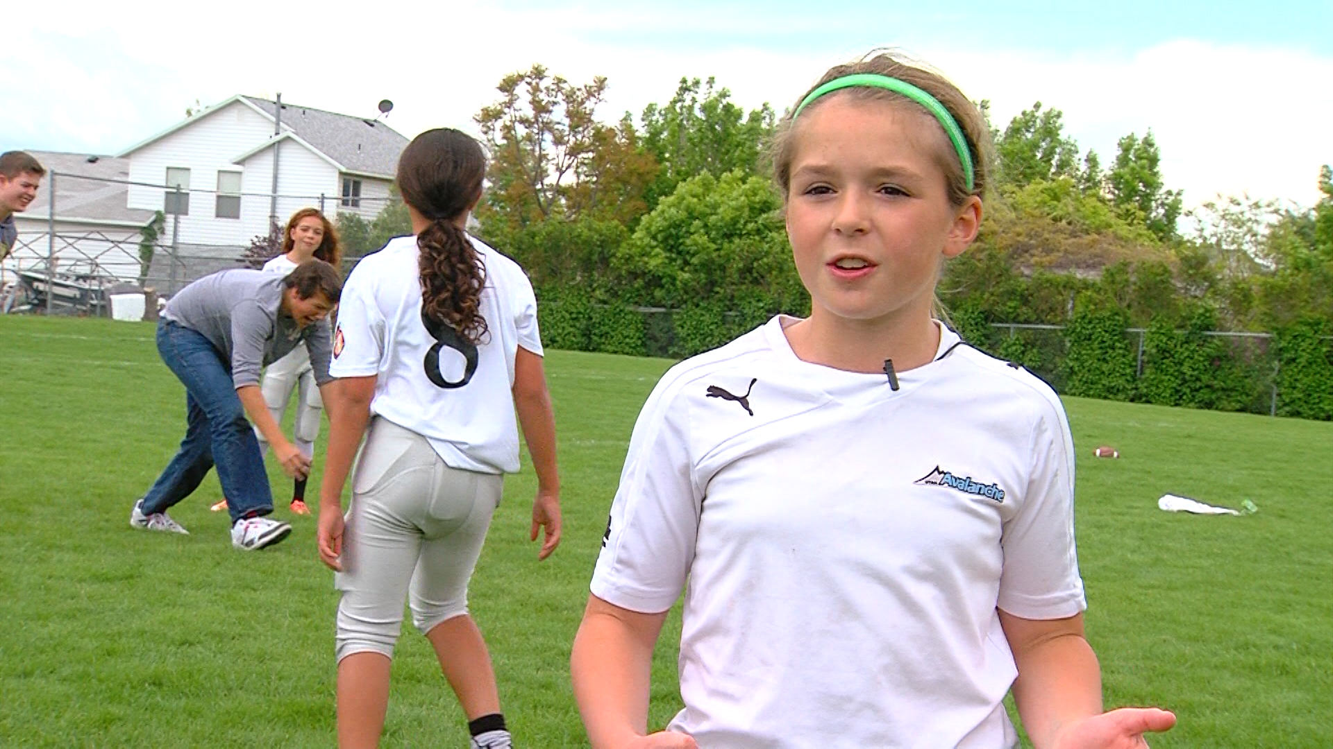 Sam Gordon is one of the first participants in the Utah Girls Tackle Football League, which is believed to be the first all-girl youth tackle football league in the United States. (Photo: Jay Dortzbach/KSL-TV)