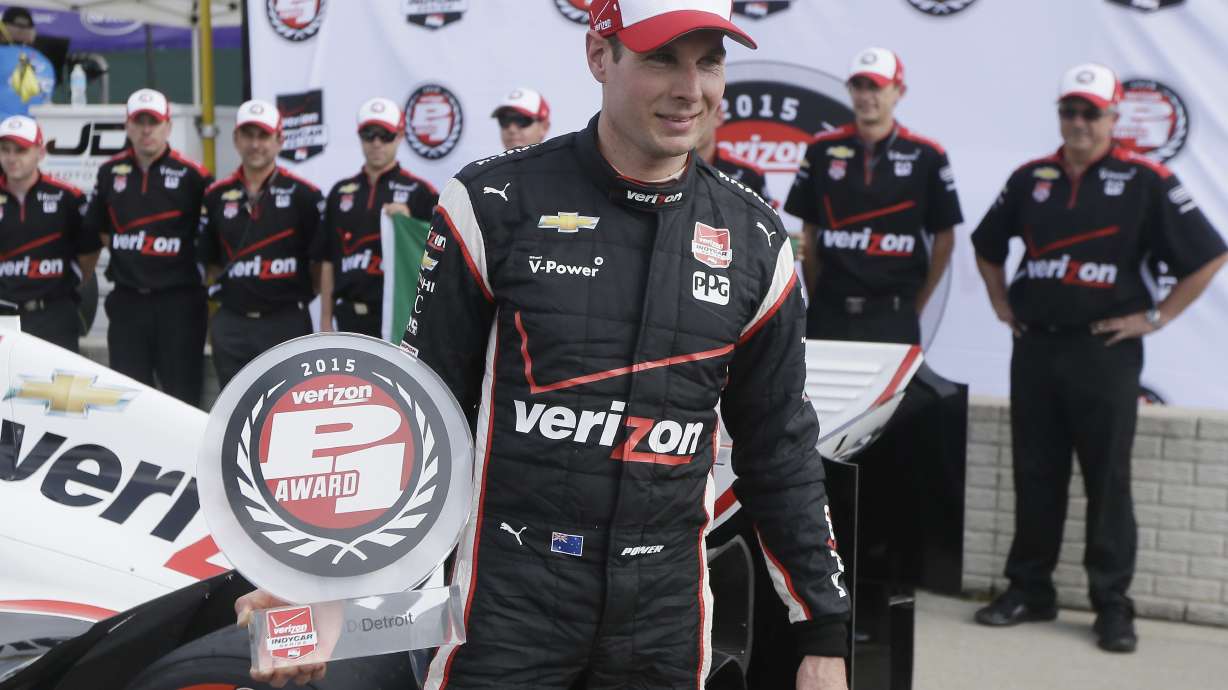 Will Power wins pole, sets track record at Belle Isle