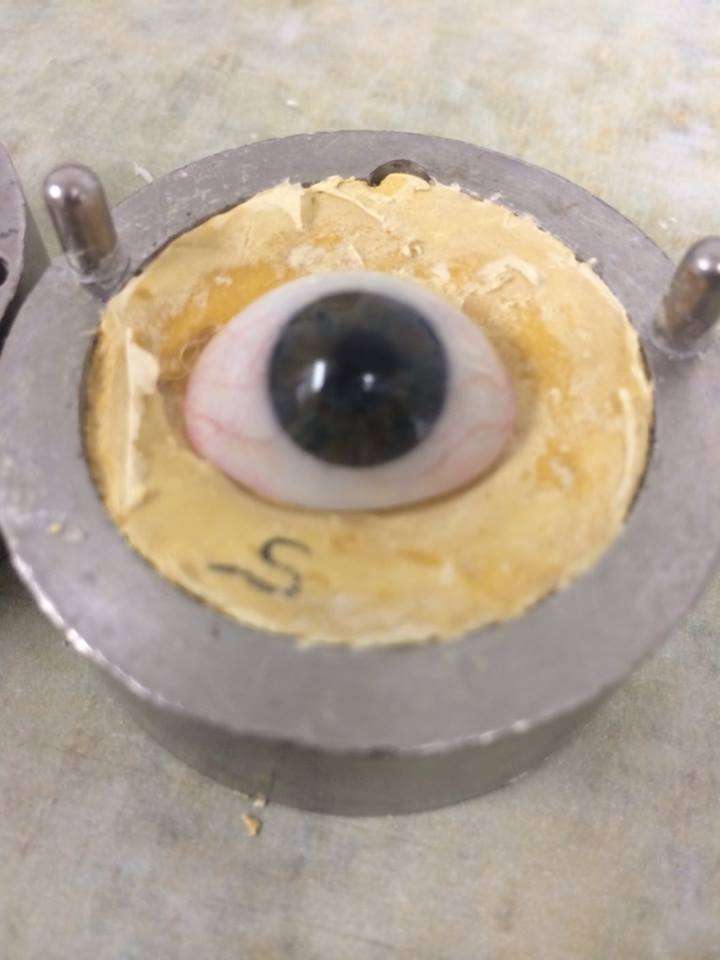 Through mold samples, ocularists can measure a patients eye socket. Ocularists work closely with eye surgeons to make sure patients have the perfect fit. (Photo Cred: Jen Jacobson)