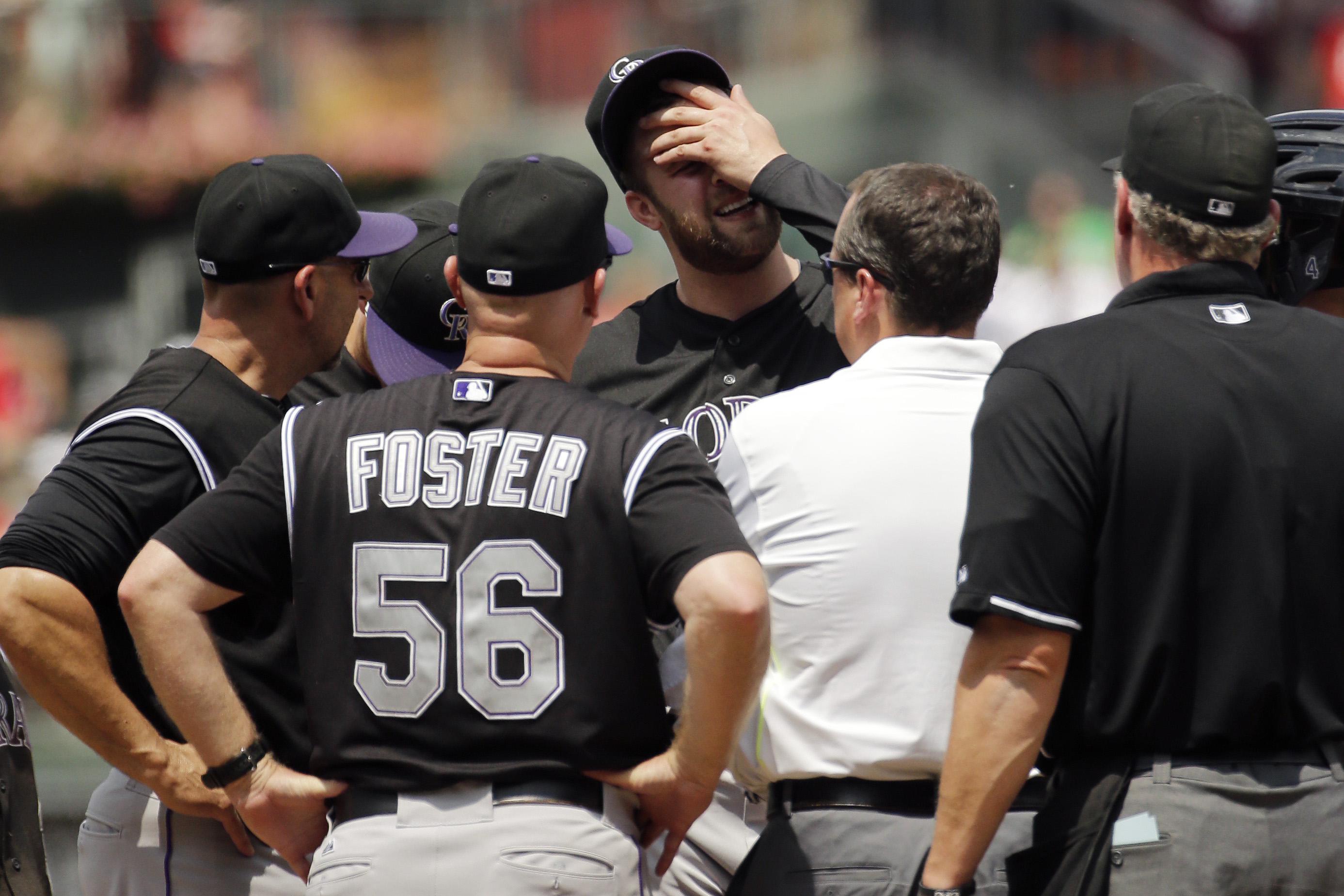 Rockies place righty Jordan Lyles on DL with toe injury