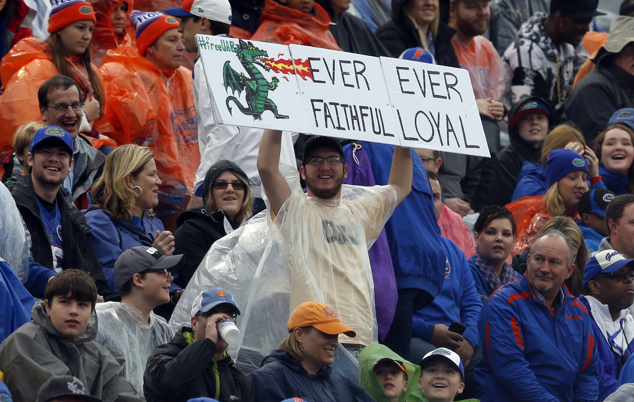 UAB supporters showed president the money, got football back