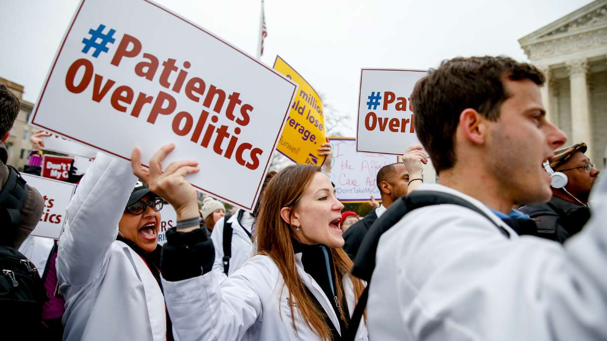 How do justices weigh loss of health insurance for millions?