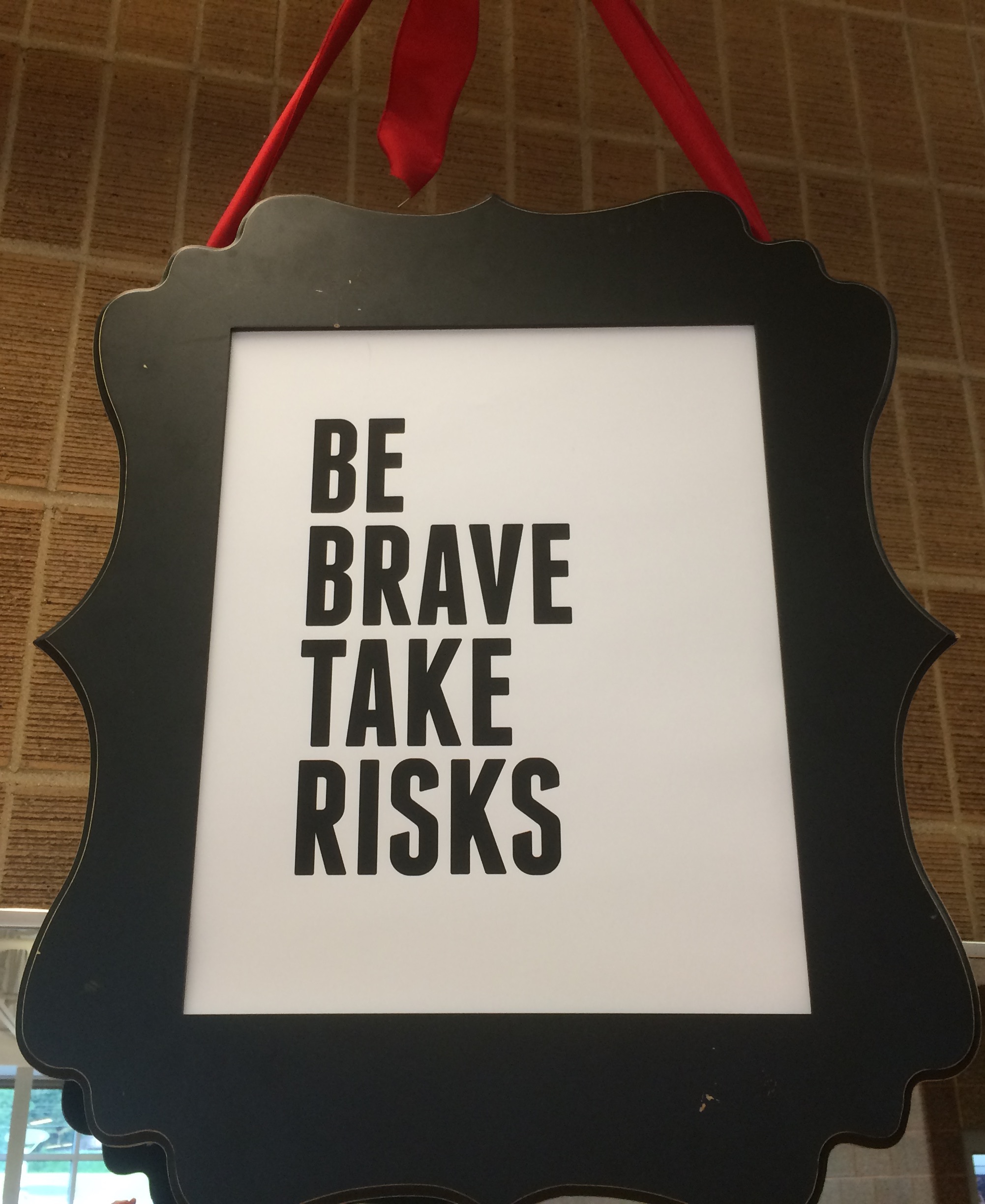 A sign hangs at the Jazz Dancer Boot Camp.