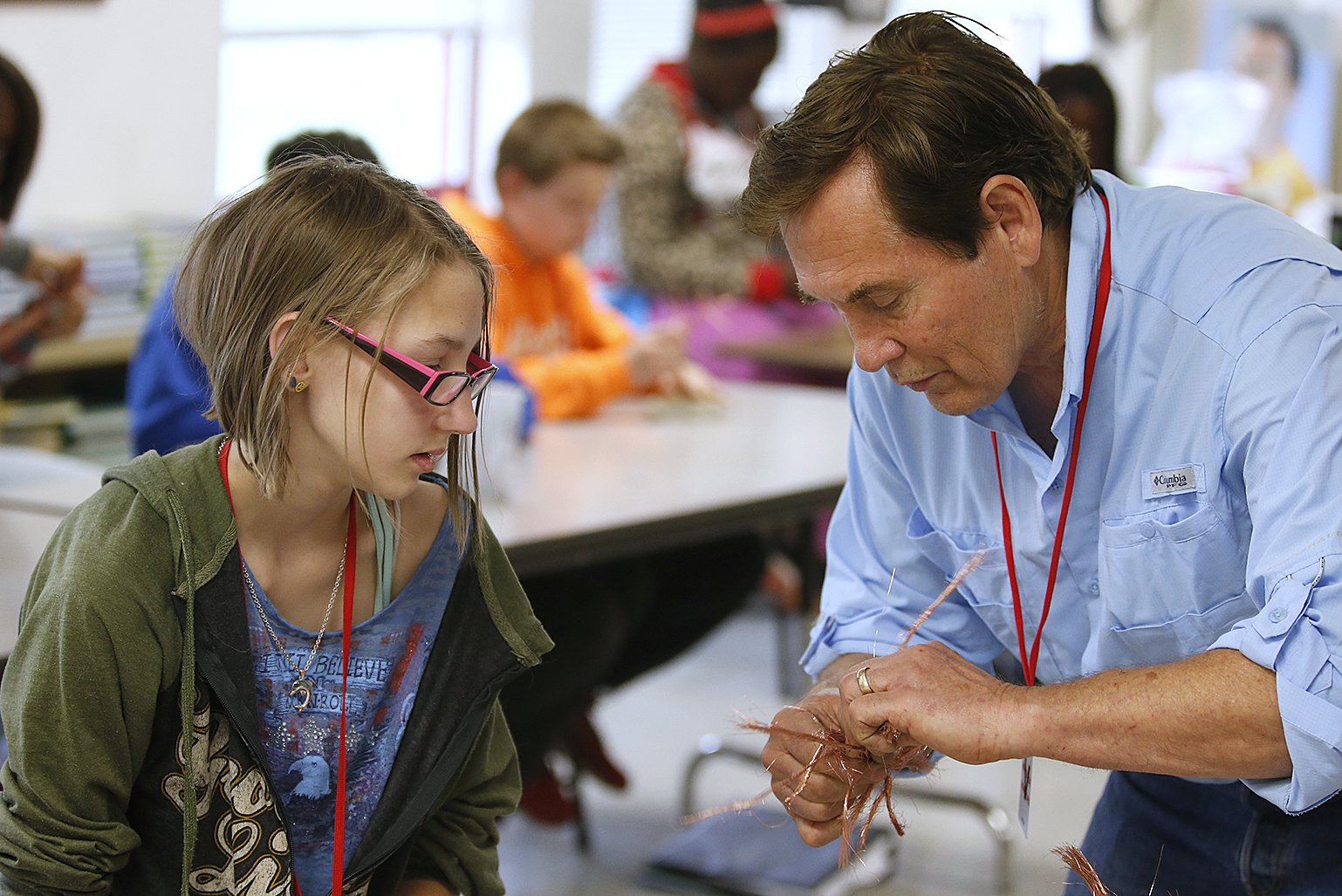 EXCHANGE: Artist in residence helps students understand art