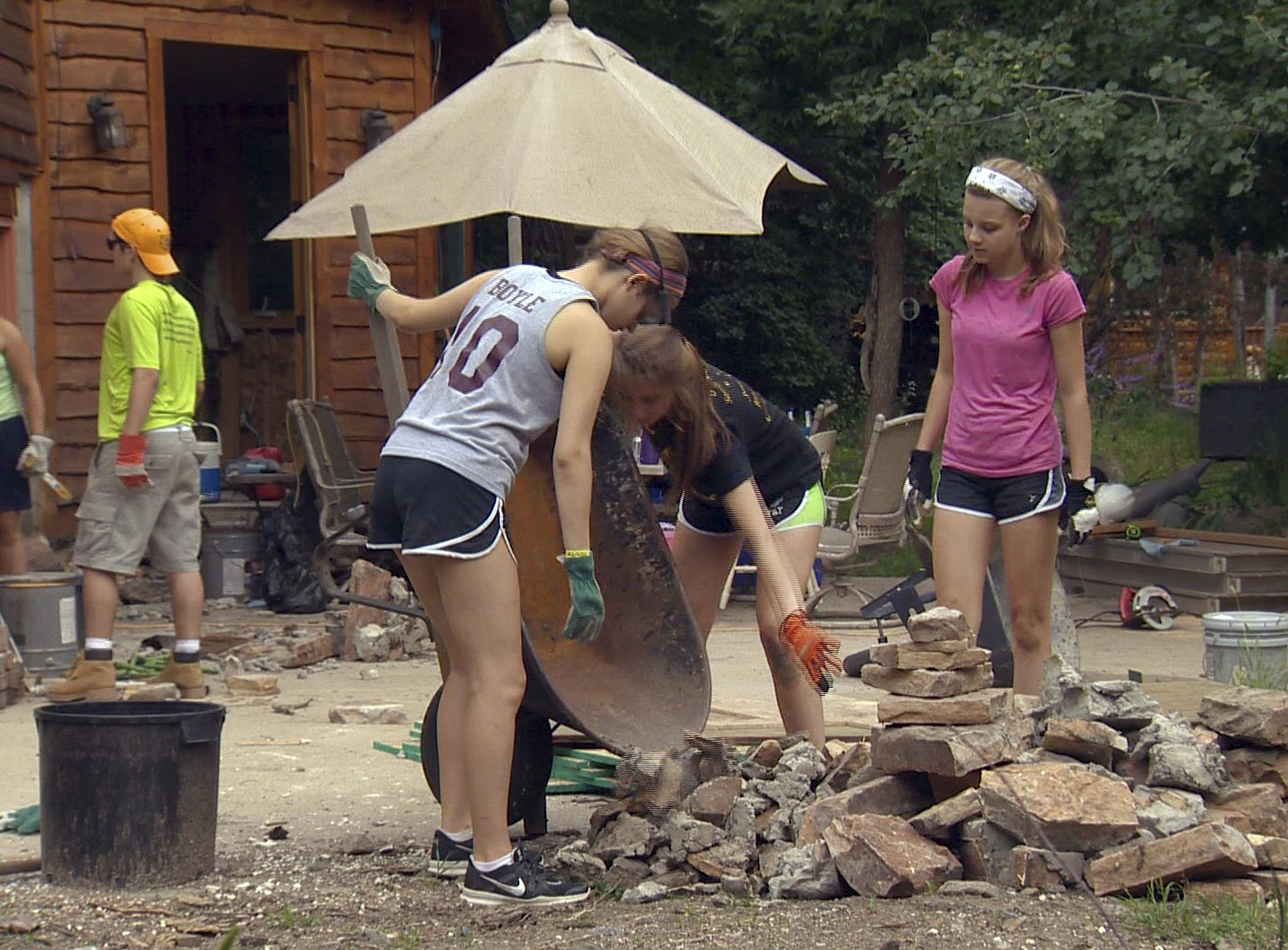 Newtown teens find healing in disaster relief service